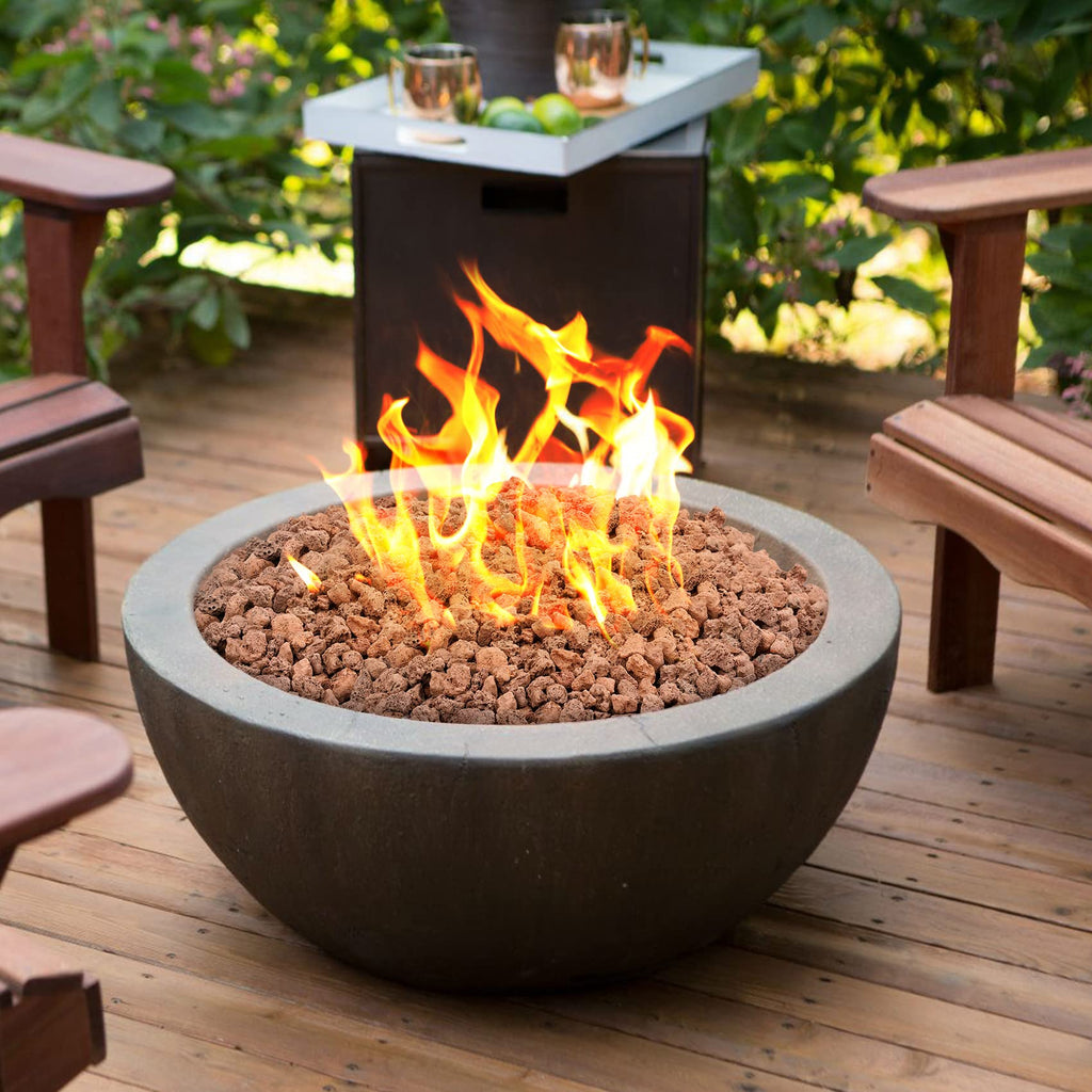 Mr. Fireglass 10 Pounds Black Natural Lava Rock for Indoor Outdoor Gas Fire Pits Fireplaces & Barbecue Grills | Volcanic Lava Stones for Decorating Garden Landscaping, Potted Plants, 0.2"-0.3"