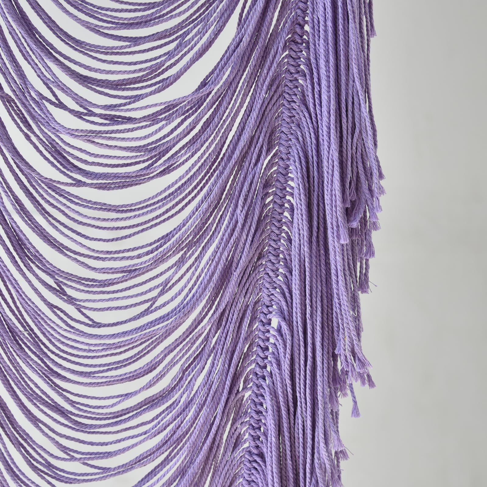 Flber Macrame Curtain Window Macrame Room Divider Doorway Curtain Boho Macrame Wall Hanging Living Room Bedroom Decor 42" W x 75" H