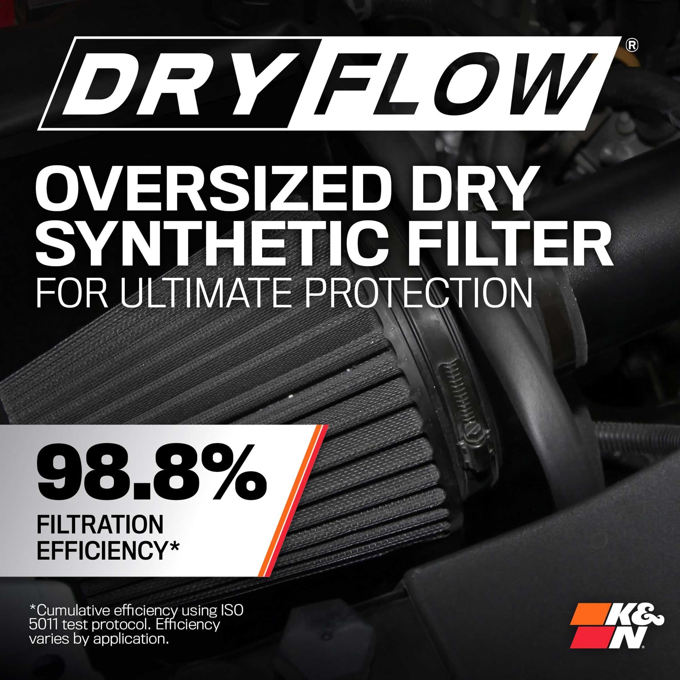 K&N Cold Air Intake System: High-Flow Air Filter, Increase Performance & Towing: Compatible with 2009-2014 Chevy/GMC/Cadillac Silverado, Suburban, Tahoe, Sierra, Yukon, Escalade, Avalanche, 57-3070