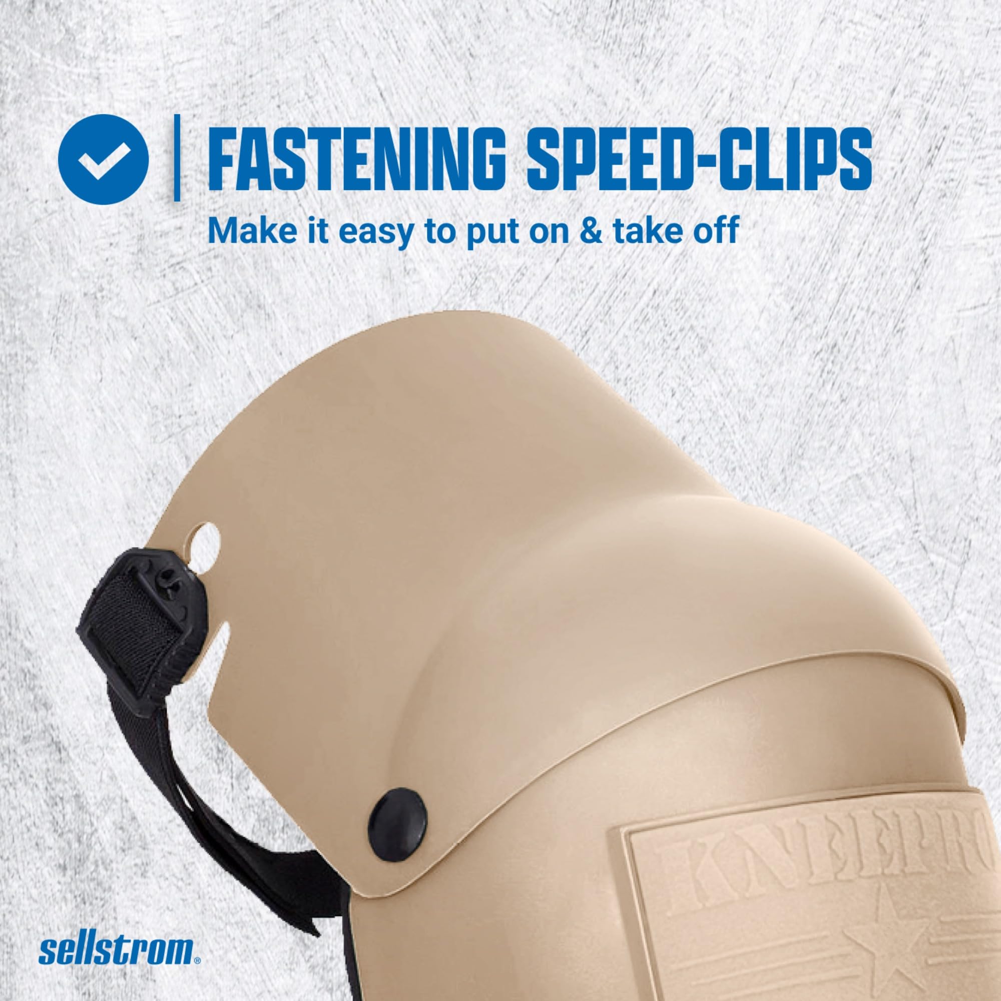Sellstrom Rodilleras profesionales Ultra Flex III KneePro para hombres y mujeres con amortiguación de espuma de triple capa, carcasa exterior de servicio pesado, clips de velocidad - para trabajos de