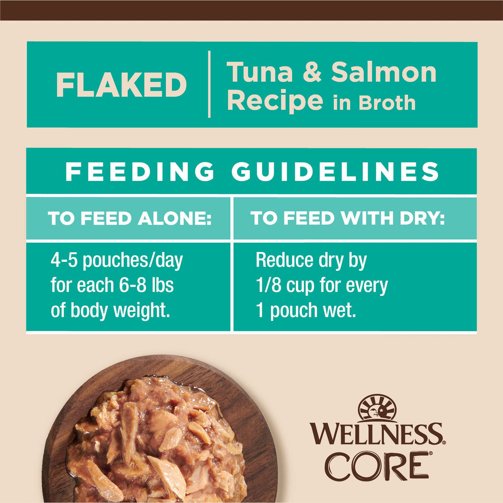 Wellness CORE Tiny Tasters Pate Adult Wet Cat Food, Natural, Protein Rich, Grain Free, Chicken Recipe, 1.75 oz, Pack of 12 Pouches