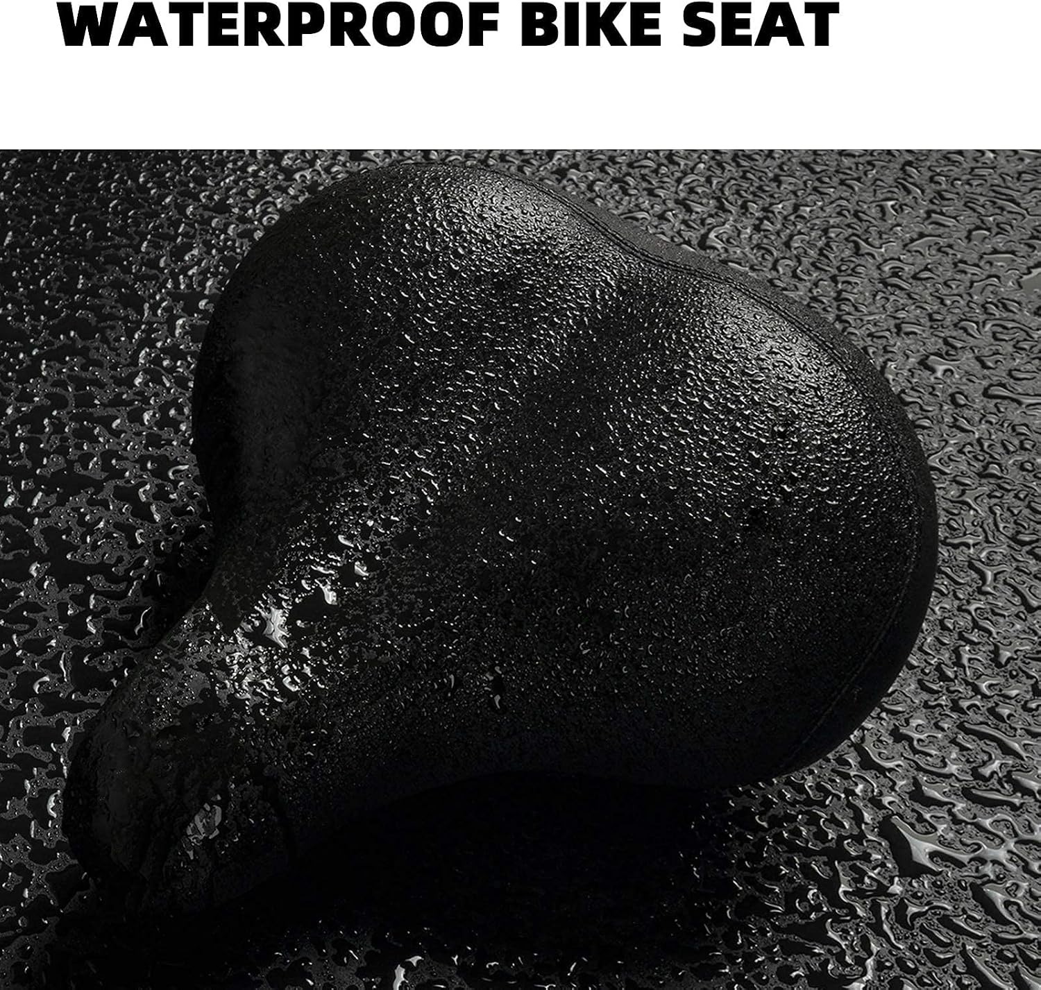 2024 New Noseless Bike Seat Cushion for Men & Women - Extra Padding & Comfort Wide Bicycle Seat, Oversized Comfortable Saddle for Peloton Bikes, Exercise Bikes, Electric Bikes, Cruiser Bikes