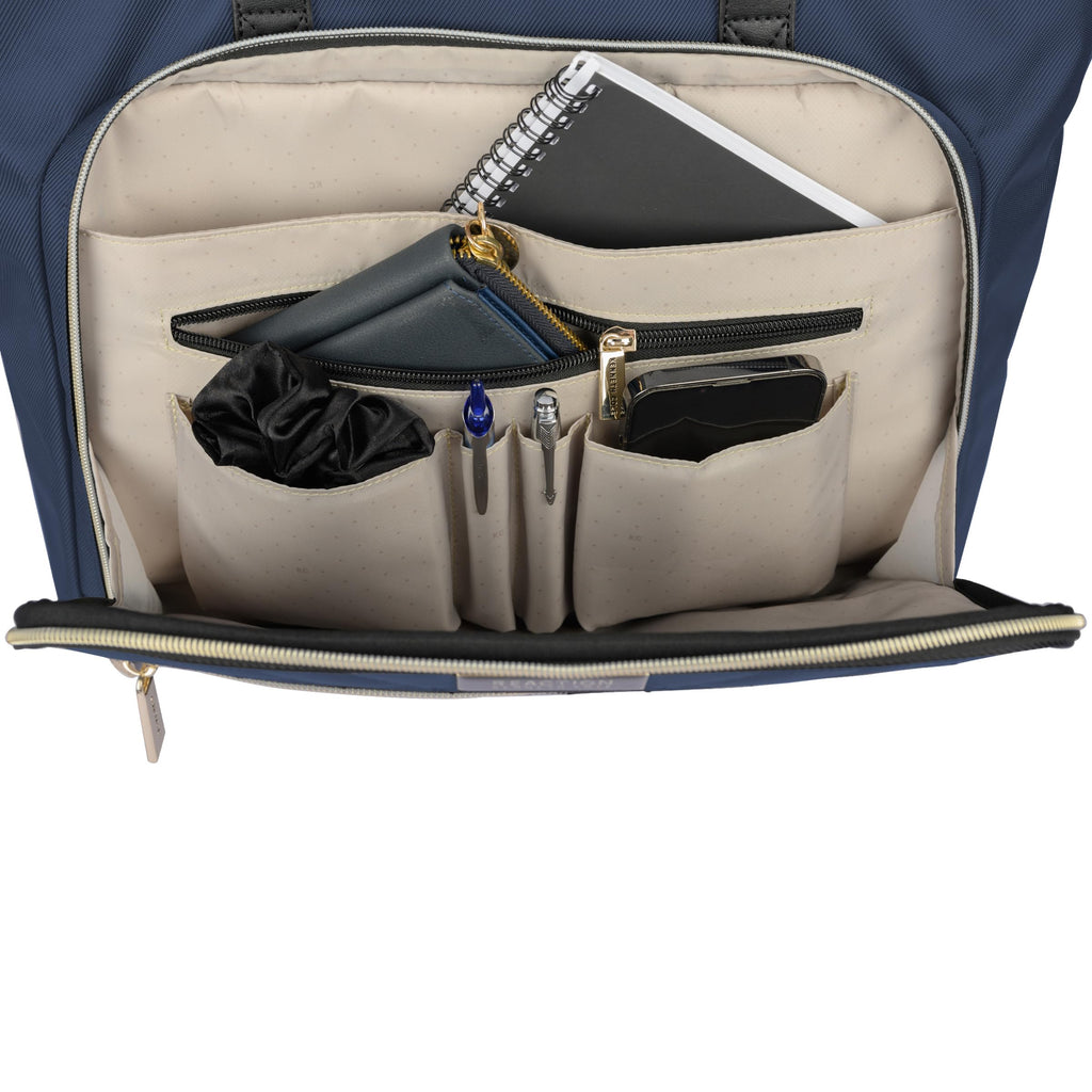 Kenneth Cole REACTION Chelsea Quilted Chevron 15" Laptop & Tablet Business Tote with Removable Shoulder Strap