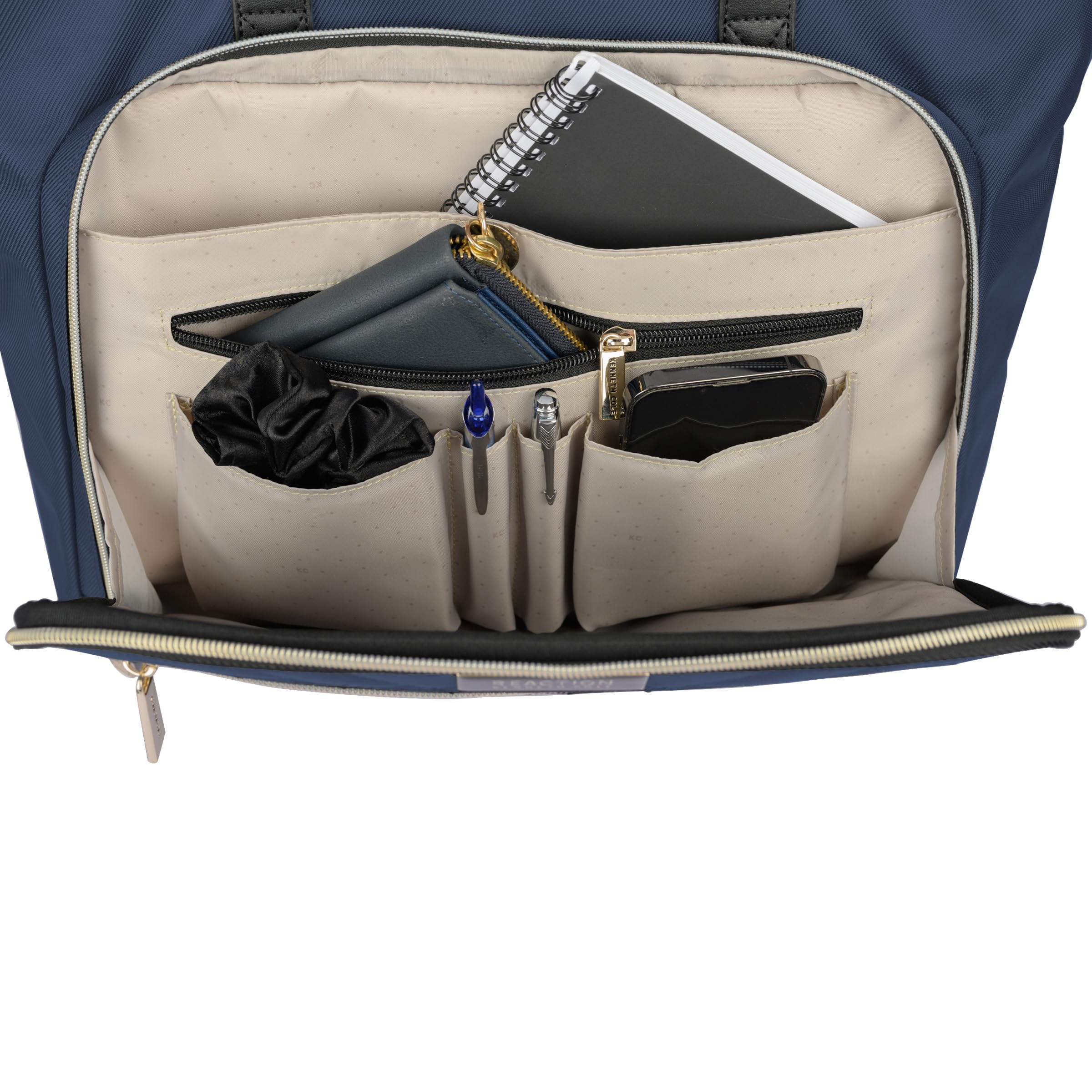 Kenneth Cole REACTION Chelsea Quilted Chevron 15" Laptop & Tablet Business Tote with Removable Shoulder Strap