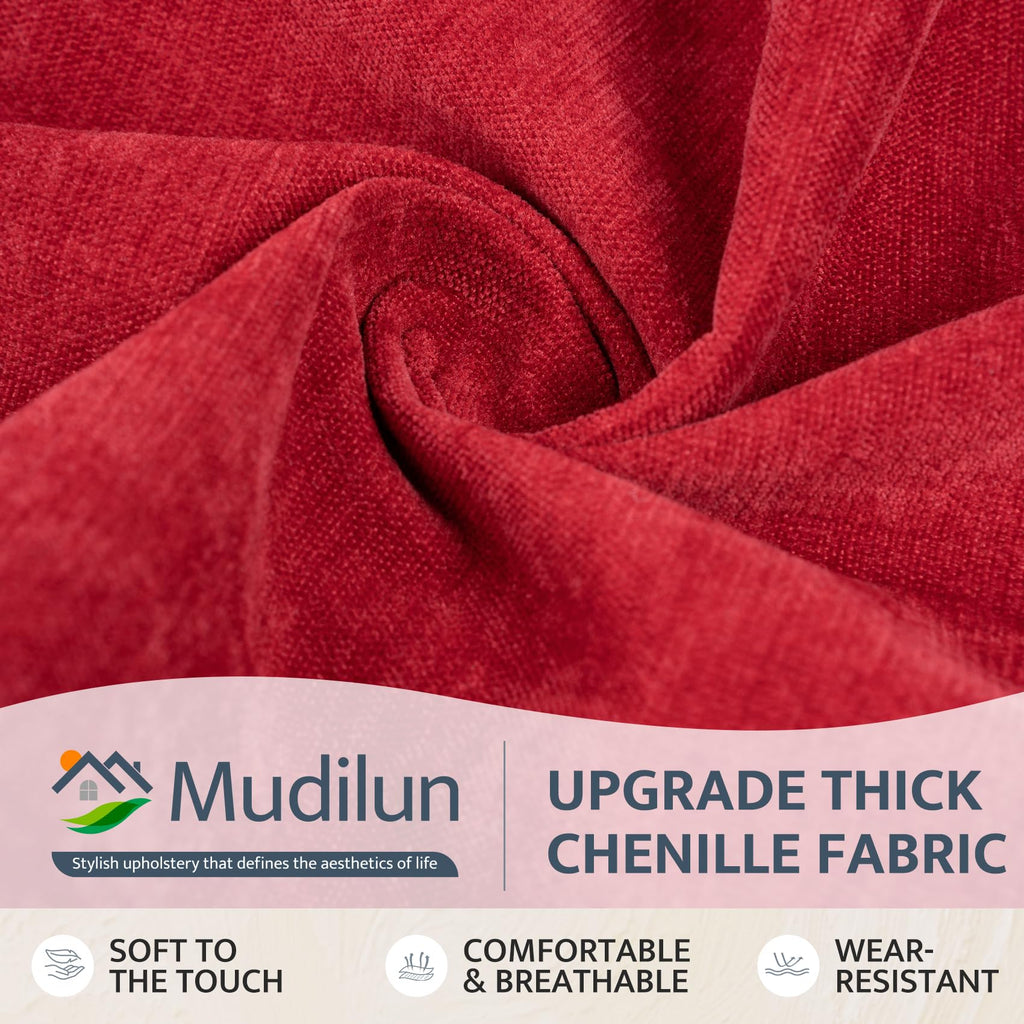 mudilun Rocking Chair Cushion - Non-Slip Tufted 4-Inch Thickened Rocking Chair Cushions with Ties Indoor/Outdoor Wooden Rocking Chair Pad for Living Rooms, Bedrooms, and Balconies