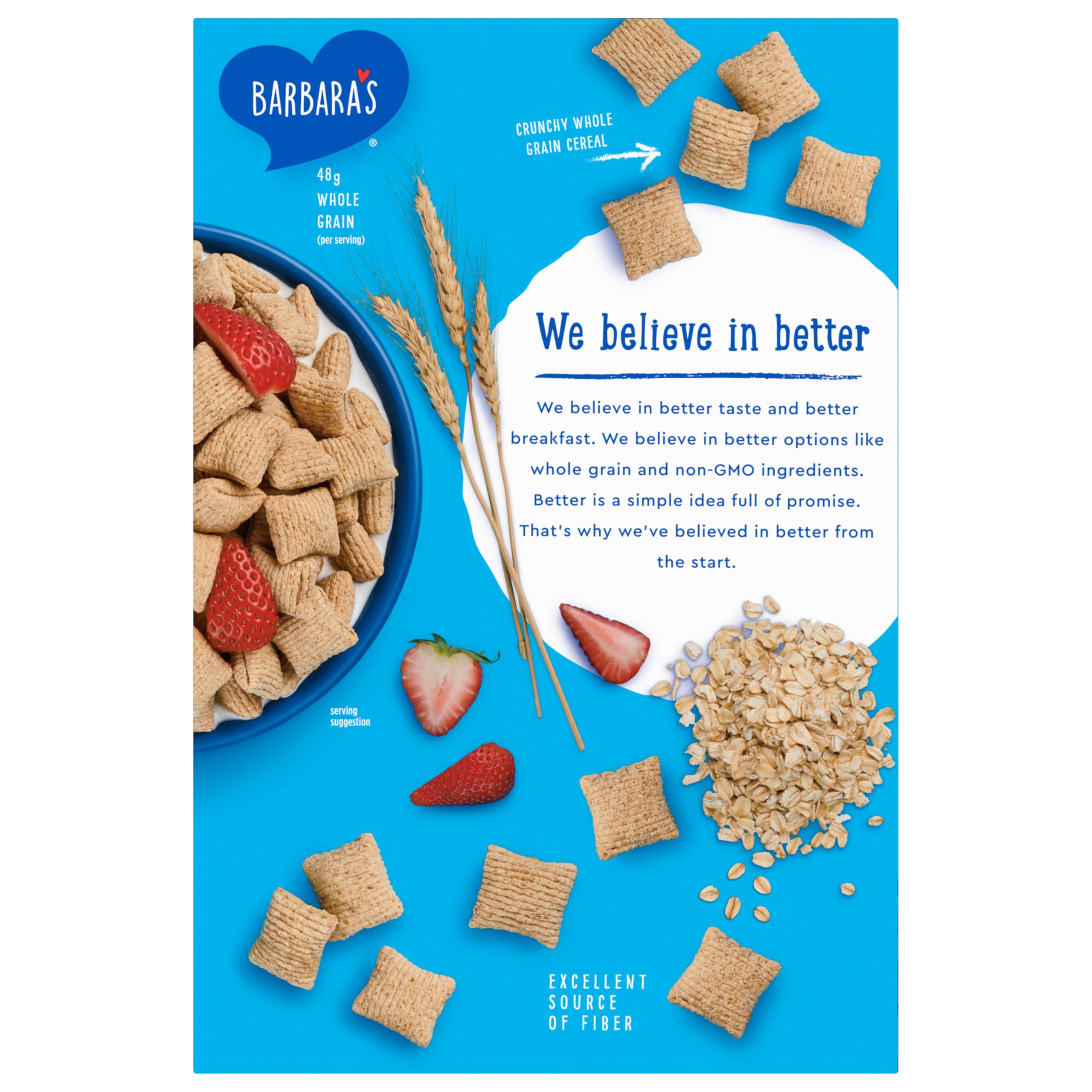 Barbara's Bakery, Non-Gmo Cereal, Morning Oat Crunch, 14 Oz (Packaging May Vary)