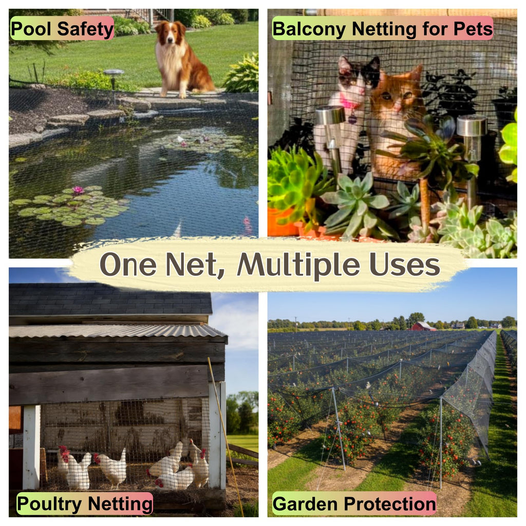 Plastic Mesh Fence Deer Fencing 4x25ft,Reinforced Edges,55gsm Heavy Duty Temporary Fence,Ideal for Garden Netting,Animal Barrier,Safety Netting, Fruit Plant Protection, Black