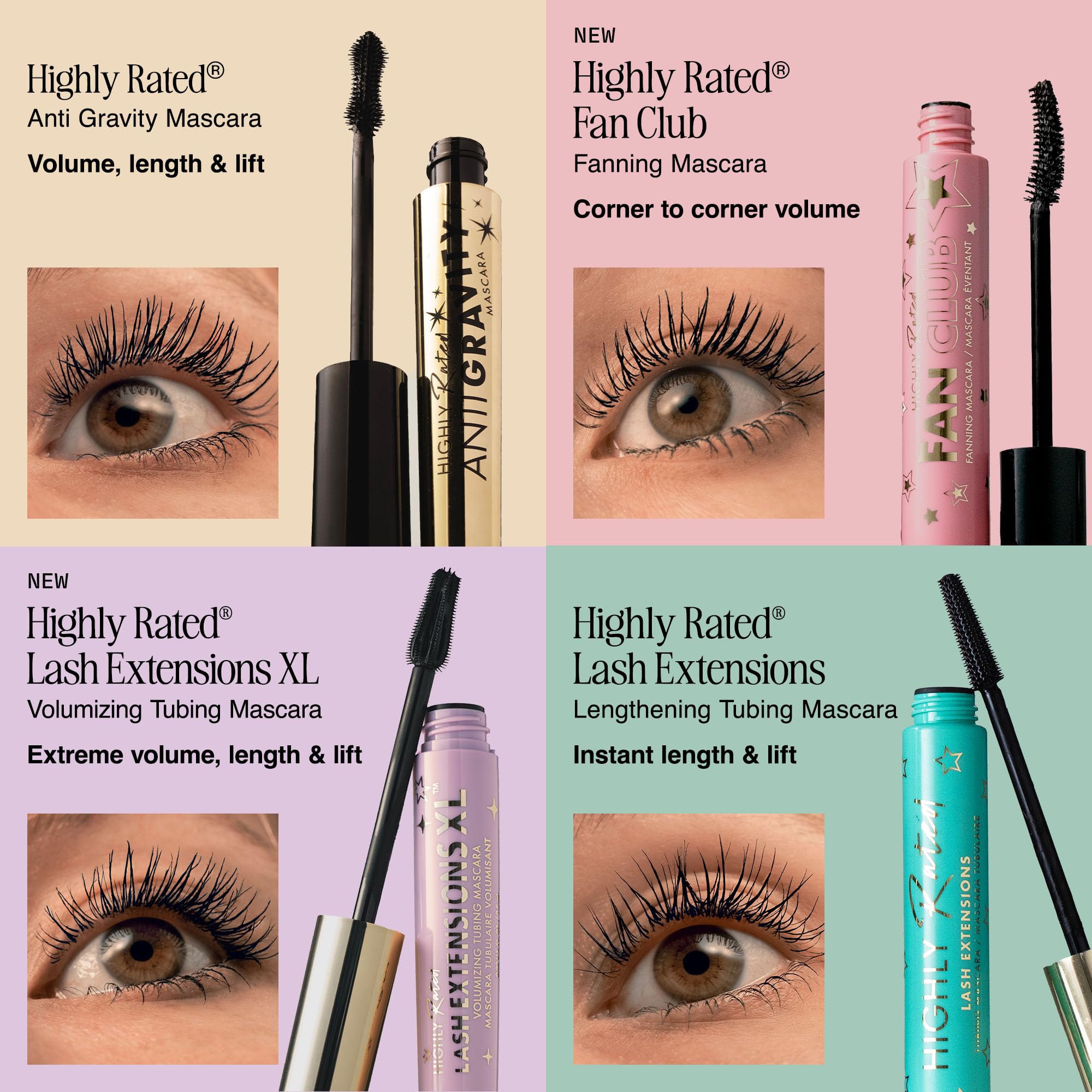 Milani Mascara Volume and Length, Highly Rated Anti-Gravity Black Shade with Castor Oil and Molded Hourglass Shaped Lash Coating Mascara Wand