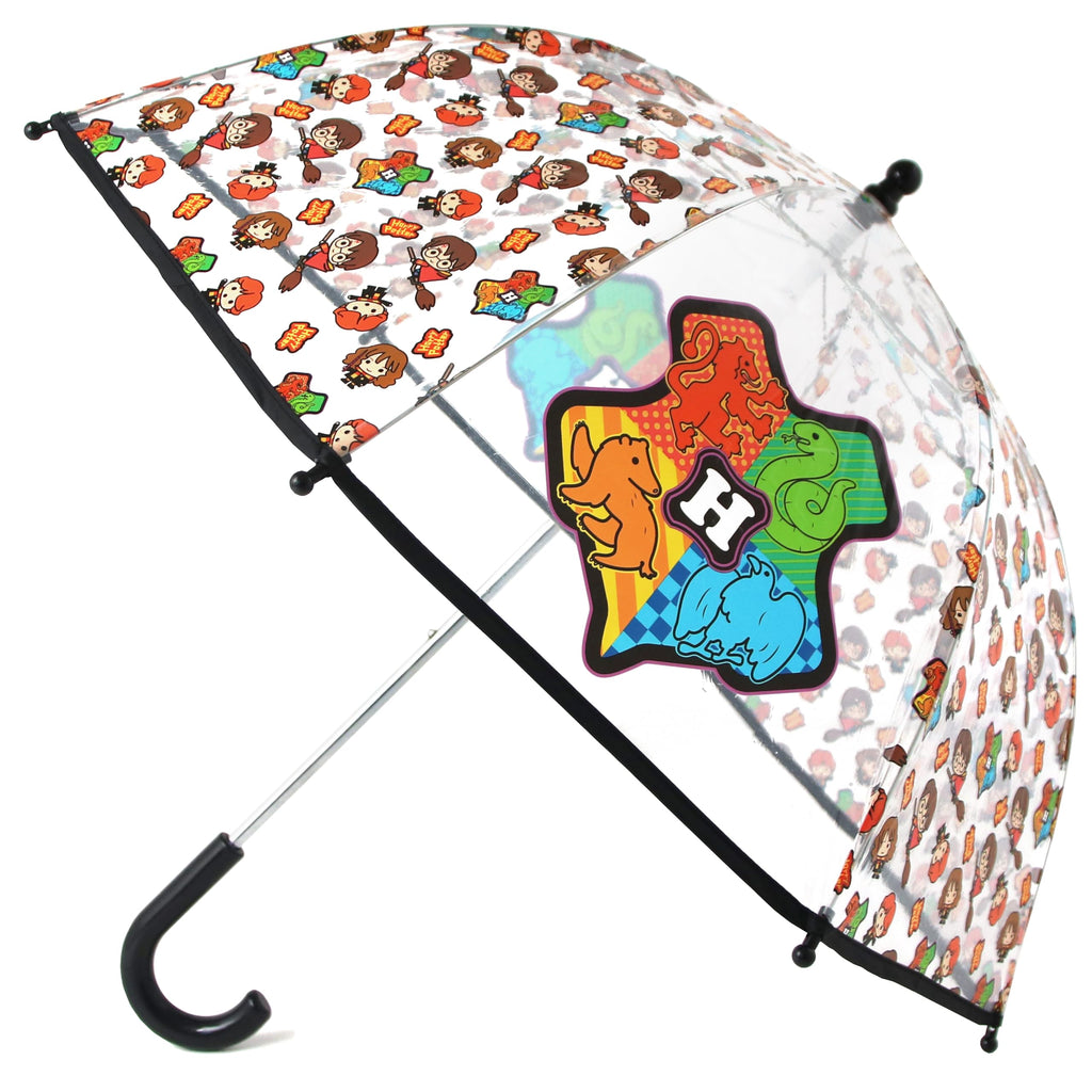 ABG Accessories Kids Umbrella for Boys and Girls Dome clear bubble umbrellas for Rain Windproof & Transparent with Easy Grip Handle Ages 3-10
