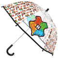 ABG Accessories Kids Umbrella for Boys and Girls Dome clear bubble umbrellas for Rain Windproof & Transparent with Easy Grip Handle Ages 3-10