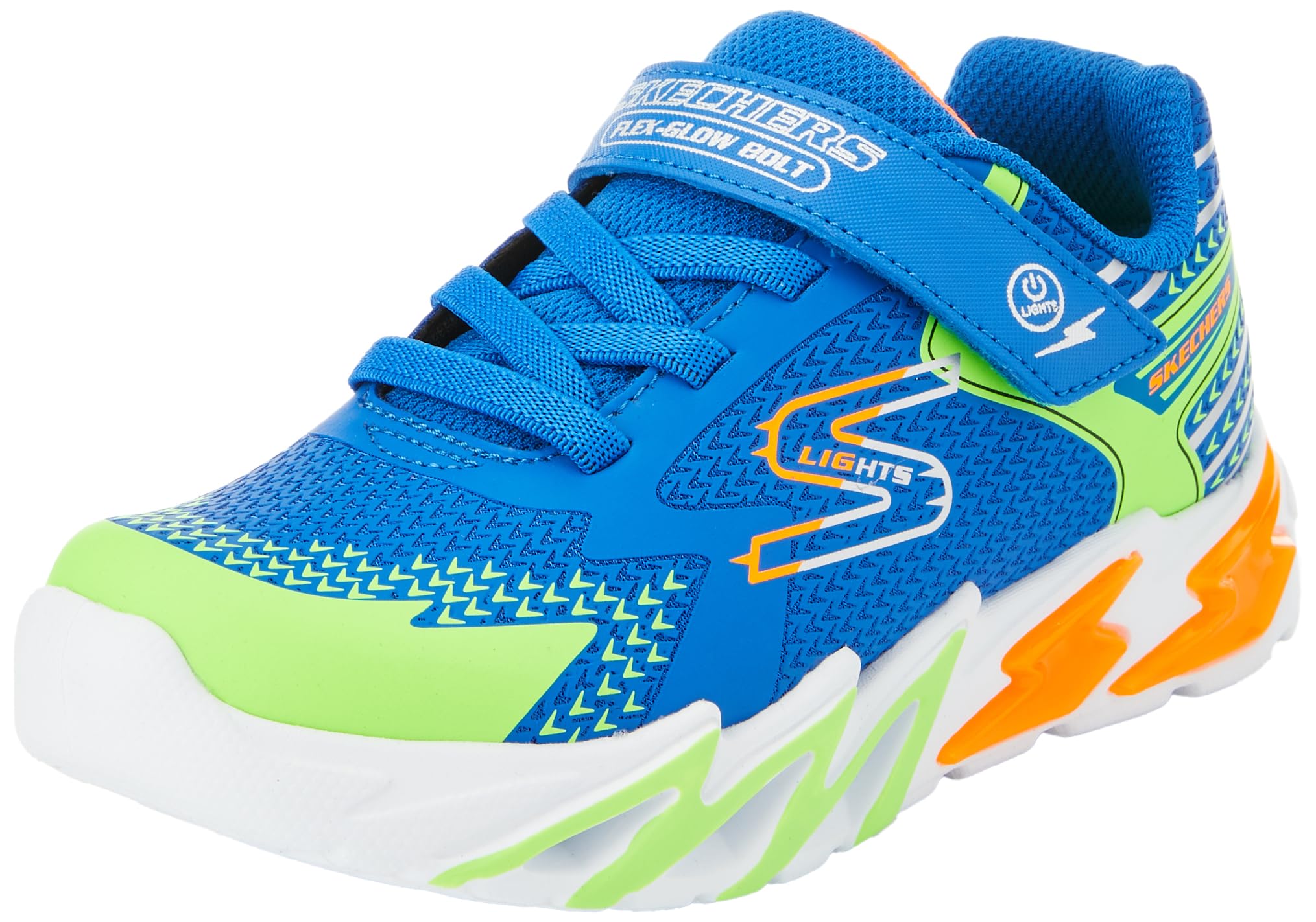 Skechers Unisex-Child Flex-Glow Bolt