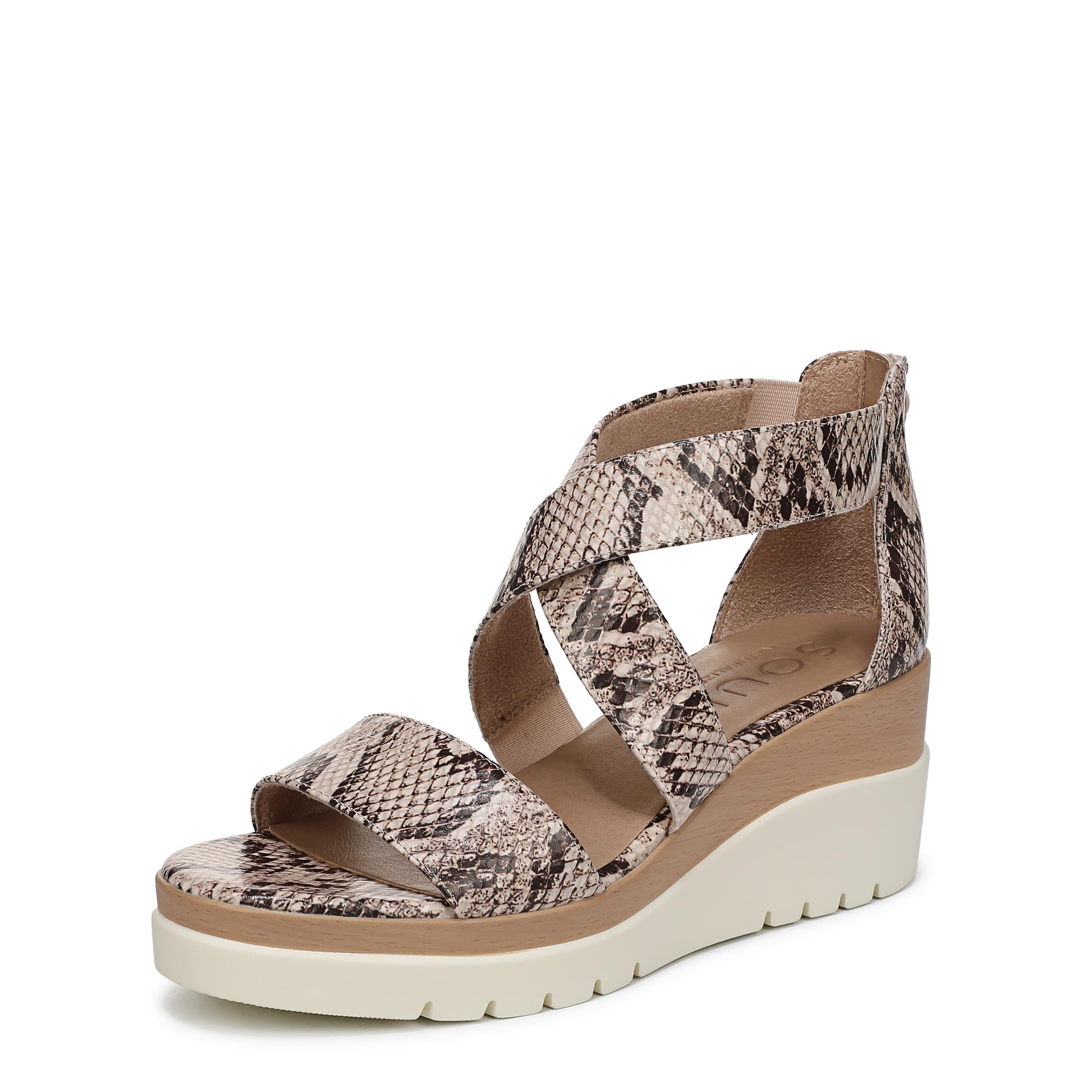 Naturalizer Women Goodtimes Casual Ankle Straps Wedge Sandal