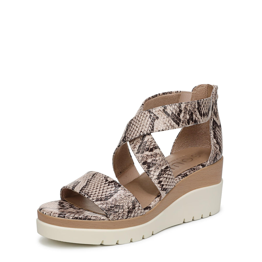 Naturalizer Women Goodtimes Casual Ankle Straps Wedge Sandal