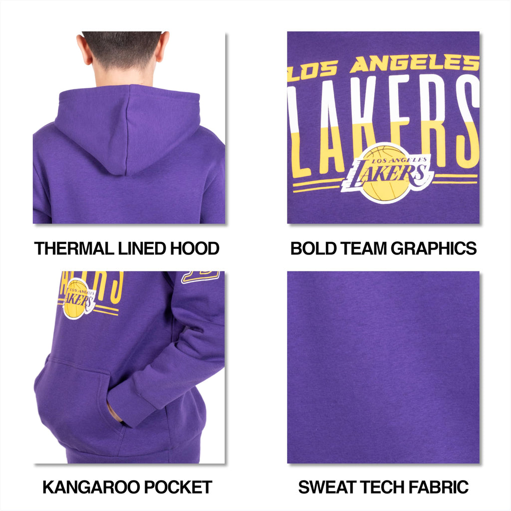 Ultra Game Youth NBA Official Standard Super Soft MVP Pullover Hoodie Sweatshirt