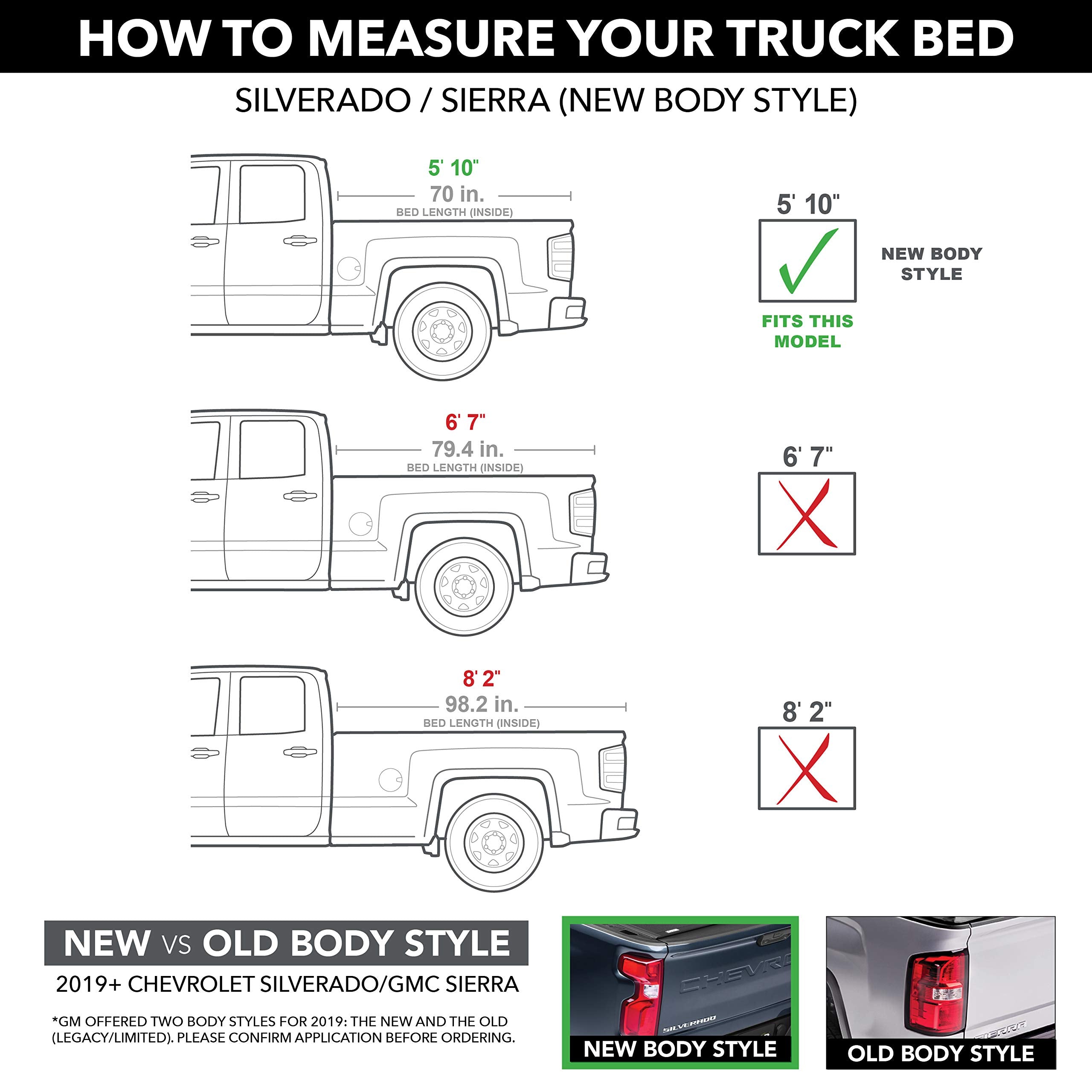 RealTruck Extang Trifecta 2.0 Soft Folding Truck Bed Tonneau Cover | 92456 | Fits 2019-2026 Chevy/GM Silverado/Sierra (w/o Factory toolboxes or MultiPro Tailgate) 5' 10" Bed (69.9")