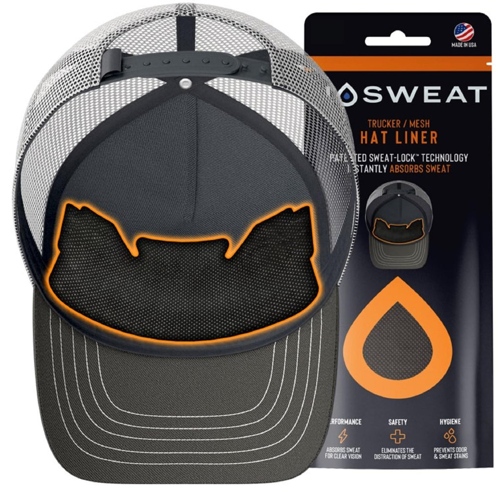 Trucker Hat Sweat Liner & Mesh Hat Sweat Guard Bands | Prevents Odor & Stains | Made in The USA - 3 | 6 | 12 | 25 Pack