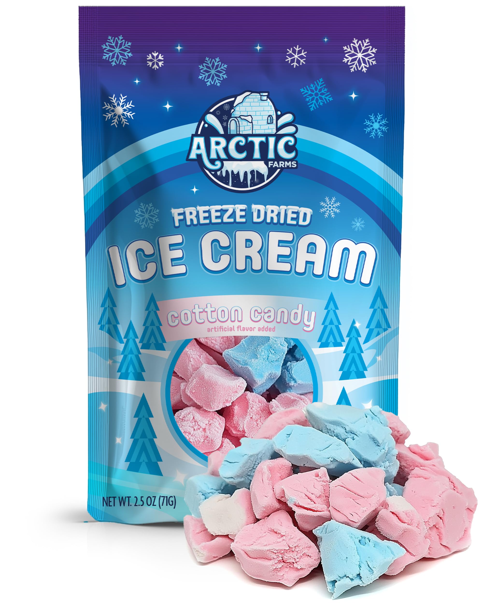 Arctic Farms Freeze Dried Ice Cream Bits Bagged and Boxed - Does Not Melt (1lb, S'mores)