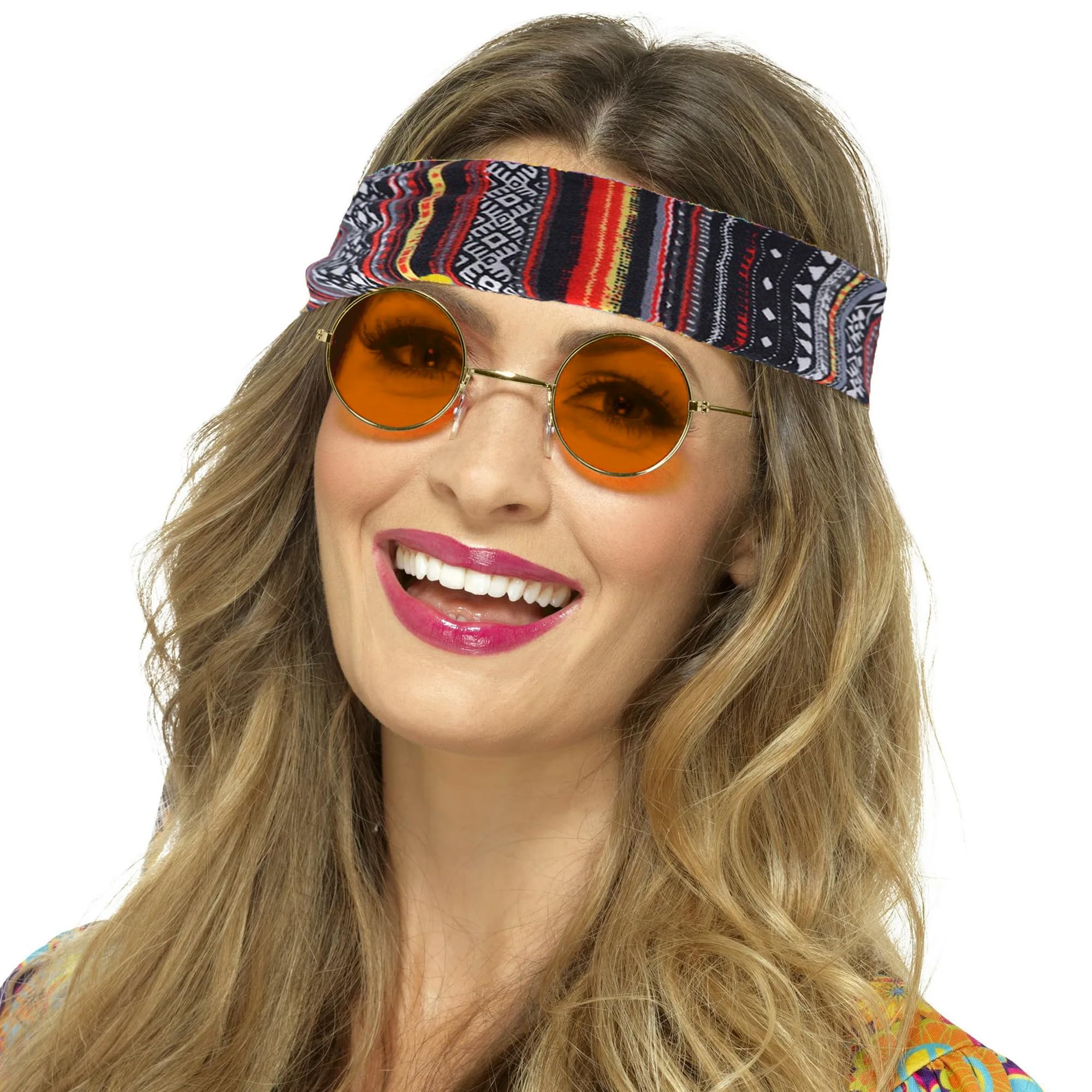 FEYIR 60s 70s Outfit for Women Hippy Accessories Fringe Hippie Vest Clothes for Halloween Disco Party Hippie Costume Set
