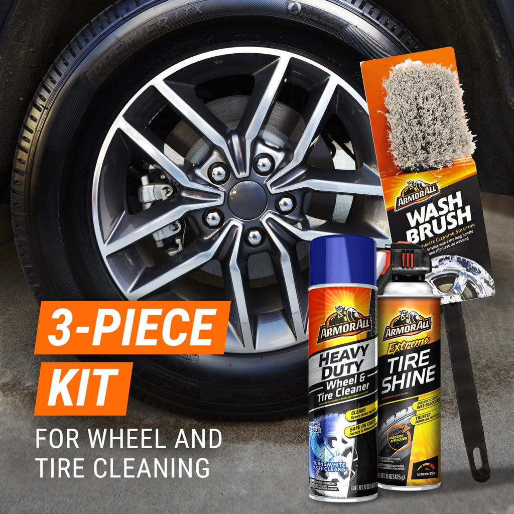 Armor All Extreme Tire Shine Spray , Tire Cleaner and Shine, 22 Fl Oz Each, 6 Pack
