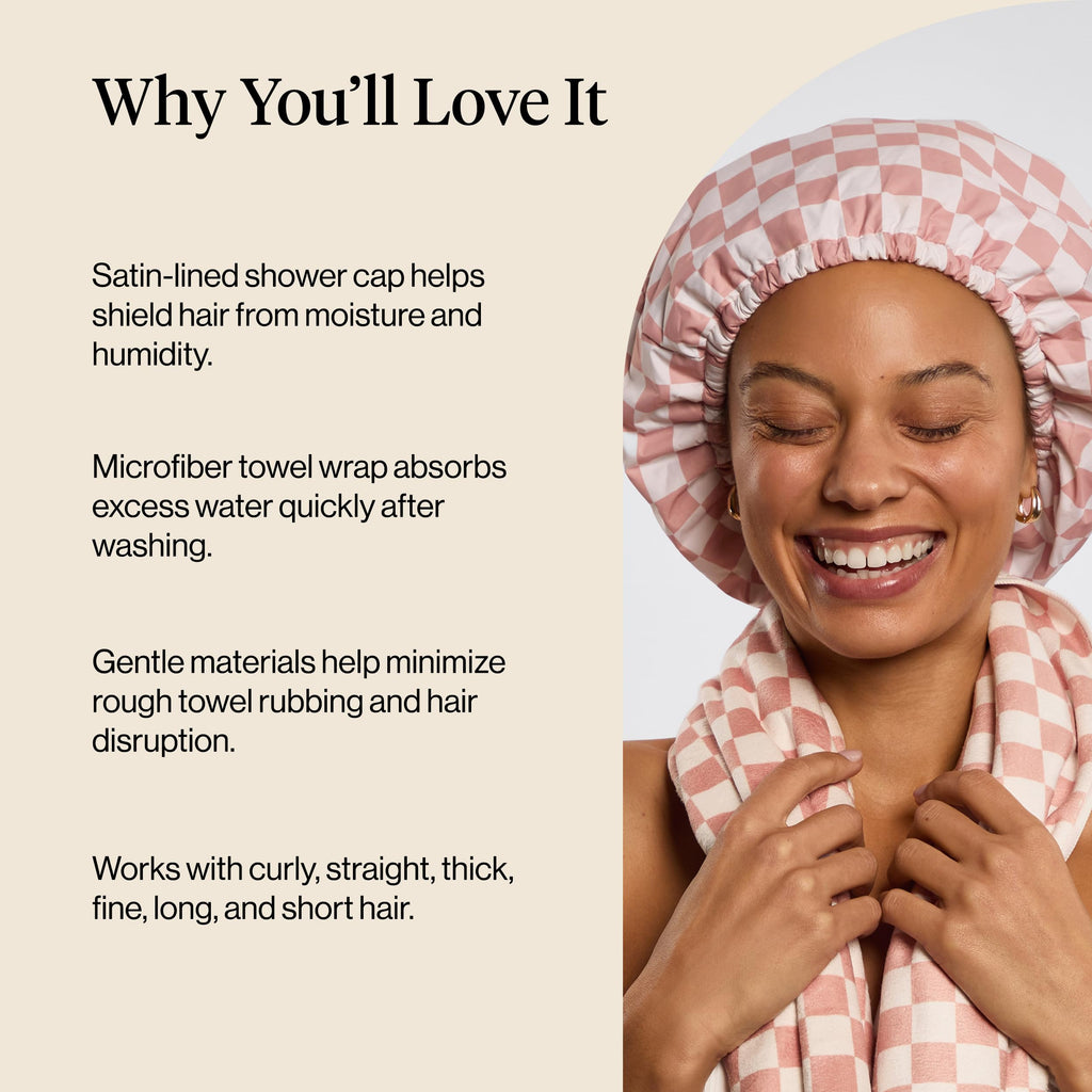 Kitsch Plush Microfiber Hair Towel Wrap for Women – Ultra Absorbent Microfiber Bath Towels for Wet, Curly, Long or Short Hair – Anti-Frizz Hair Wrap, Great Hair Care Gifts for Women