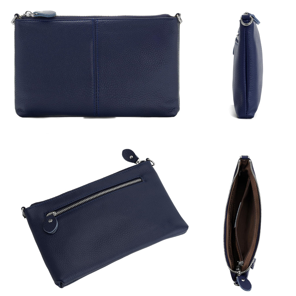 befen Genuine Leather Wristlet Clutch Wallet Purses Small Crossbody Bags for Women with RFID Blocking Card Slots