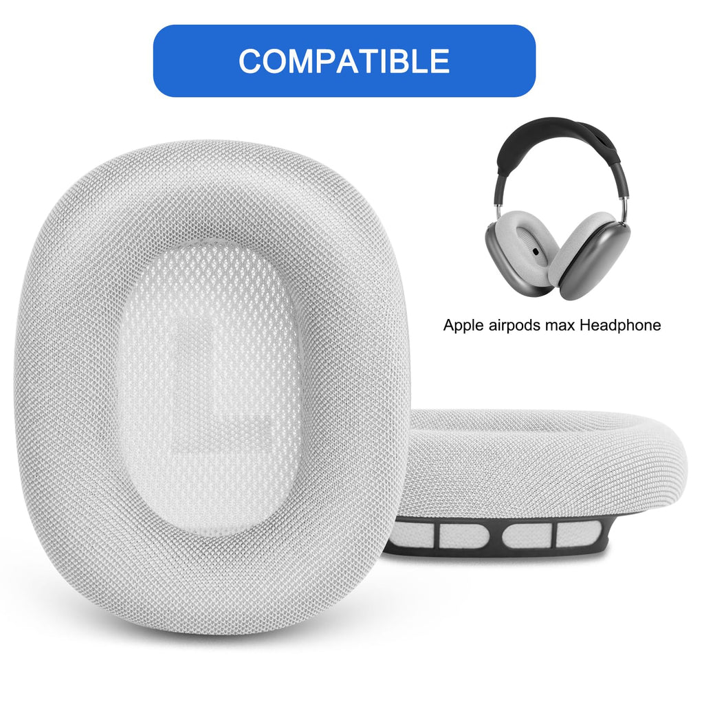 Ear Cushions for AirPods Max - Mesh Fabric Ear Cups Cover Replacement - Upgraded Cushion for Apple Air Pods Max Headphones (Green)