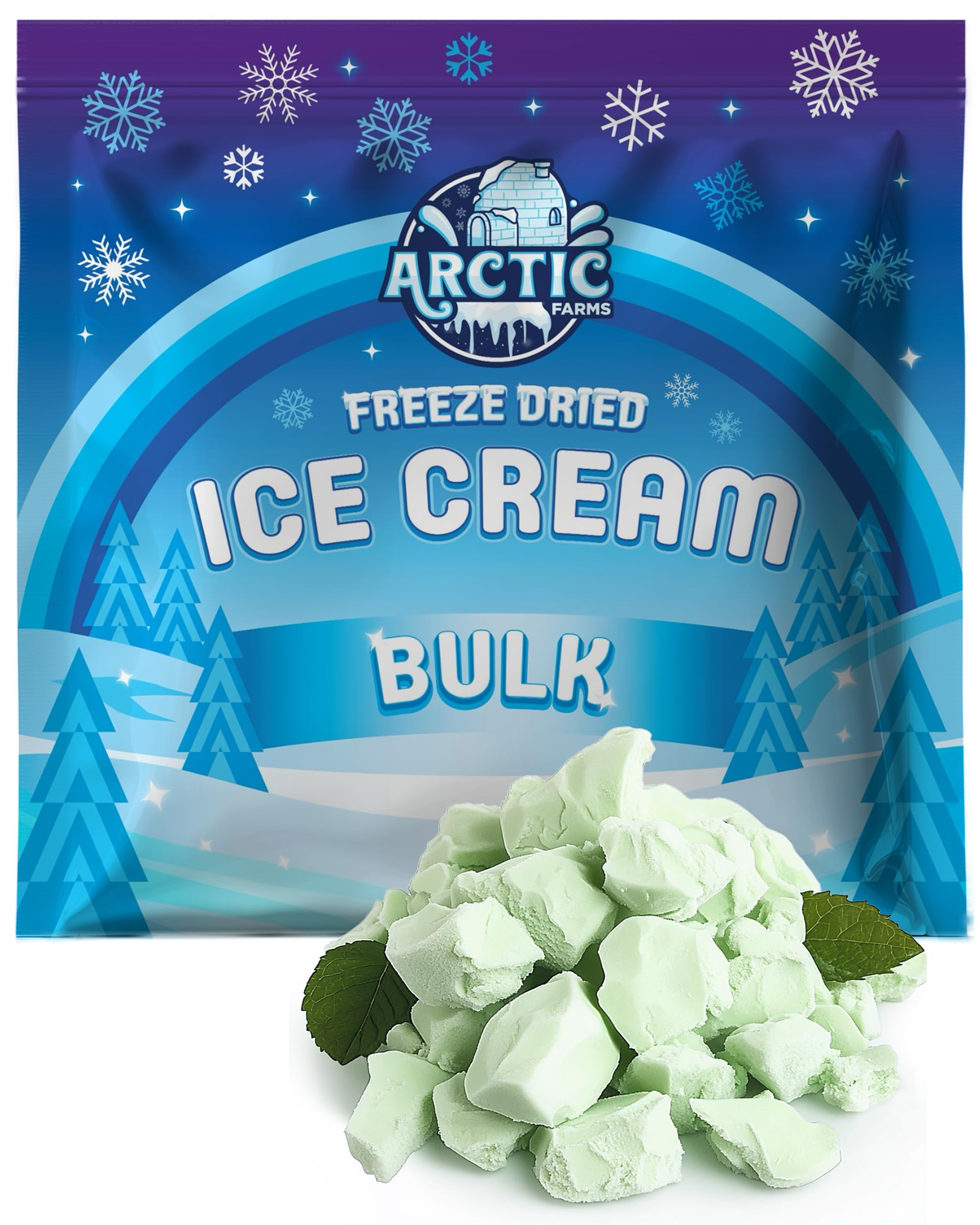 Arctic Farms Freeze Dried Ice Cream Bits Bagged and Boxed - Does Not Melt (1lb, S'mores)