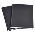 Amazon Basics Professional Hardcover Writing Journal for Journaling and Note Taking, Sturdy, Perforated Pages, 10.5 x 7.5 inches, Black, 2-Pack
