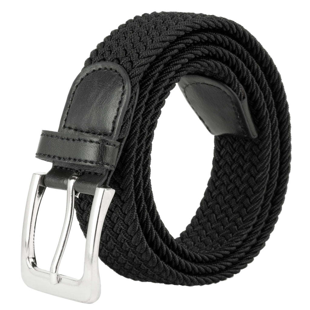 Gelante Canvas Elastic Fabric Woven Stretch Multicolored Braided Belts
