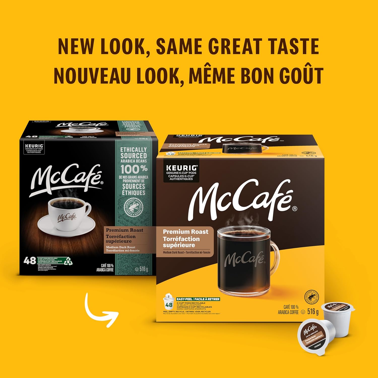 McCafe Premium Medium Dark Roast K-Cup Coffee Pods, 48 Count, For Keurig Coffee Makers