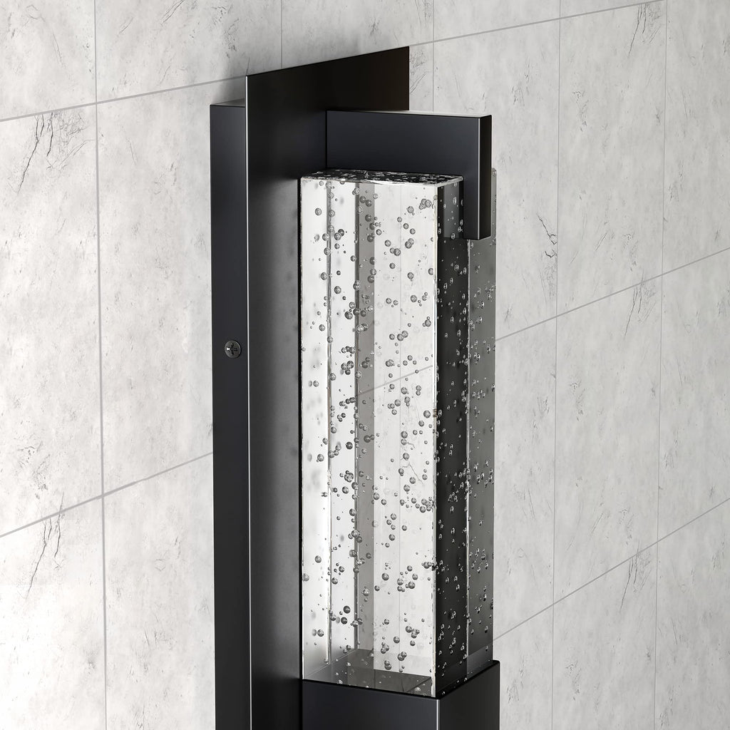 WOSHITU LED Wall Sconce Light: 11 Inch Gold Modern Sconces Wall Lighting 3000K Dimmable Crystal Wall Lamps Indoor Bathroom Sconce Wall Mount Light Fixtures for Living Room/Bedroom/Hallway