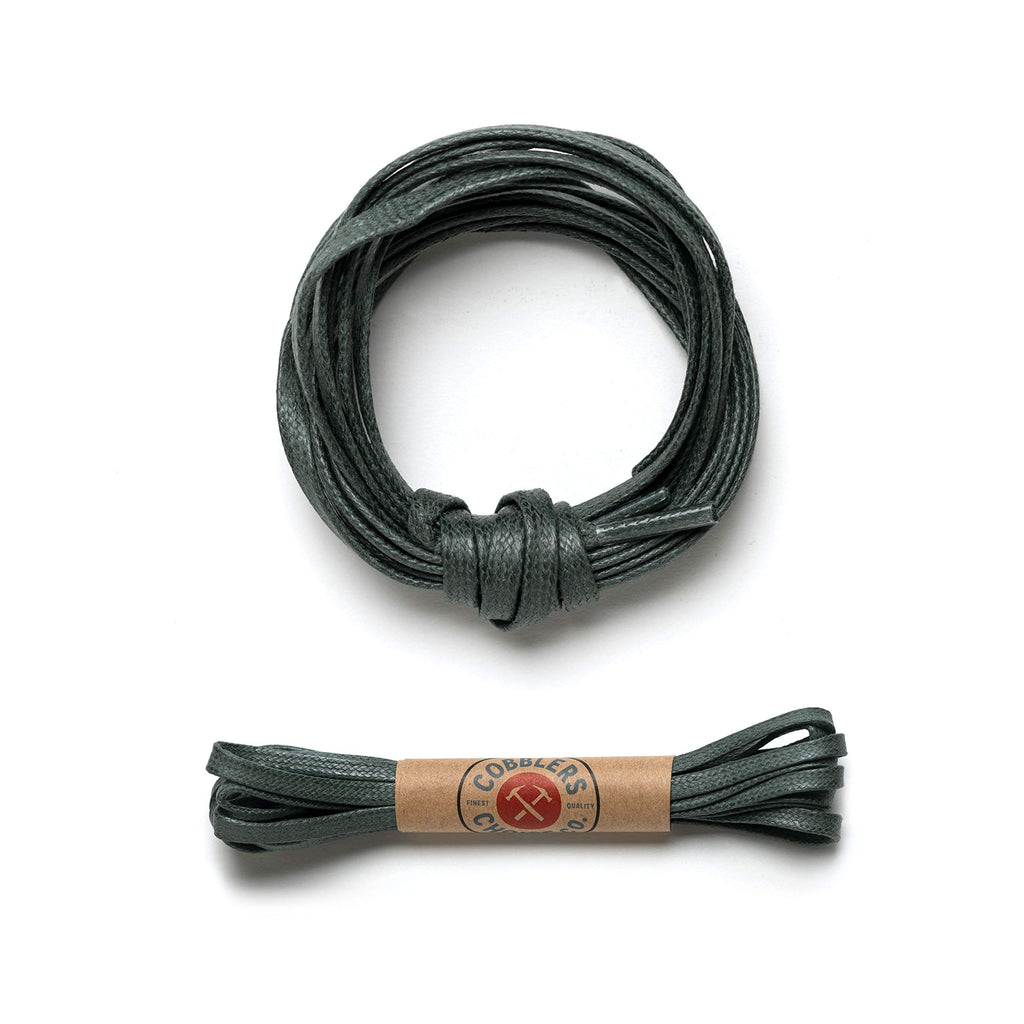 Premium Flat Waxed Cotton Boot Laces - Cobbler's Choice Shoe Laces - Durable and Beautiful!