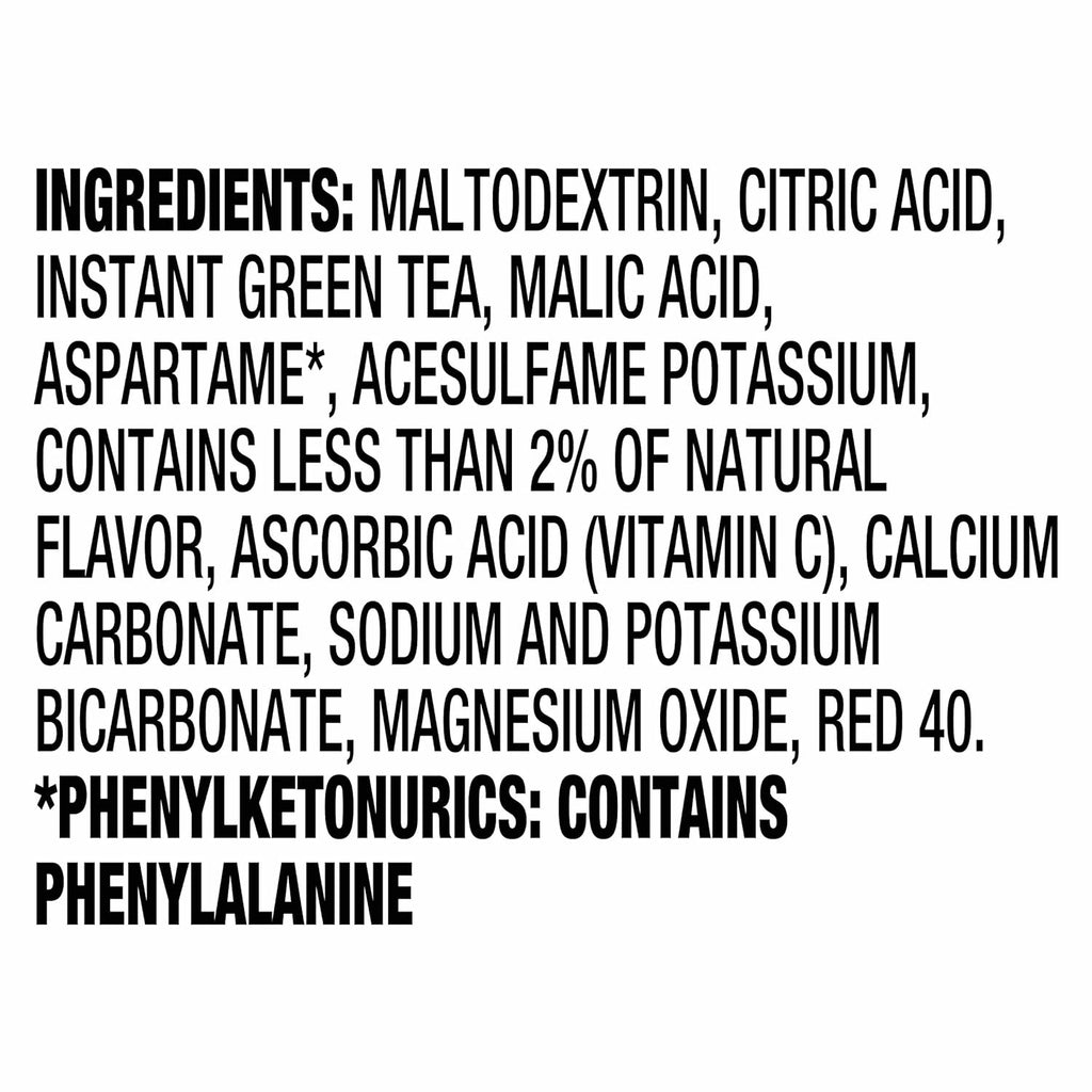 Crystal Light Drink Mix, 60 Pitcher Packets, for Flavorful Hydration and Shareable Refreshment, Naturally Flavored Raspberry Green Tea with other natural flavor, Made with Green Tea, 1.87 oz each