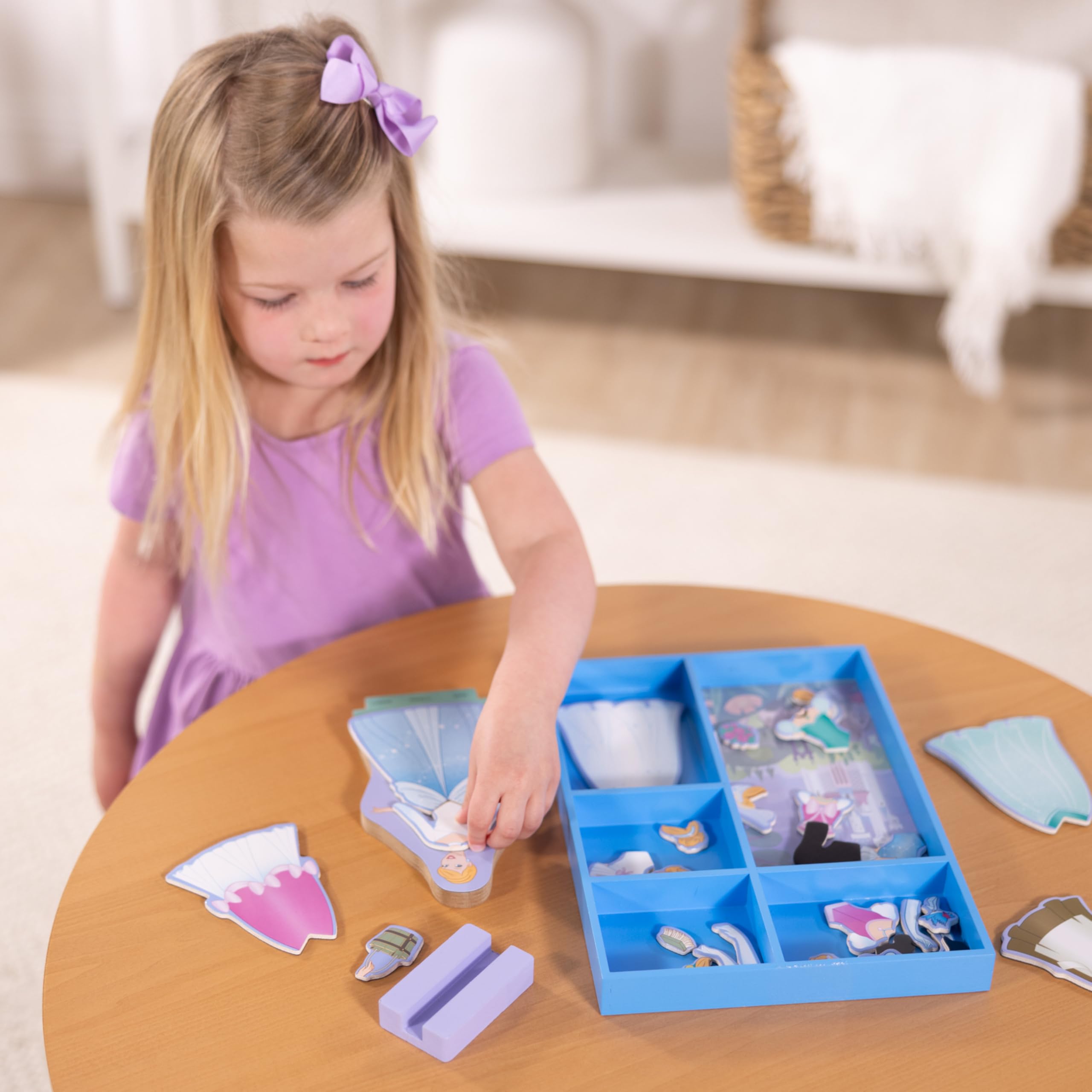 Melissa & Doug Disney Princess Ariel Magnetic Dress-Up Wooden Doll Pretend Play Set (30+ Pieces)