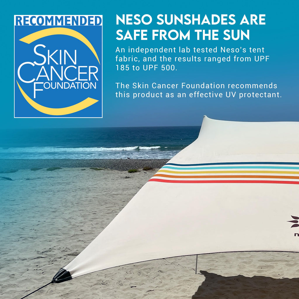 Neso Gigante Portable Beach Tent Sun Shelter - Lightweight Beach Shade Canopy - Easy Setup for Family Outings - Patented Reinforced Corners - UPF 50+ - 8ft Tall, 11 x 11ft - Save The Whales
