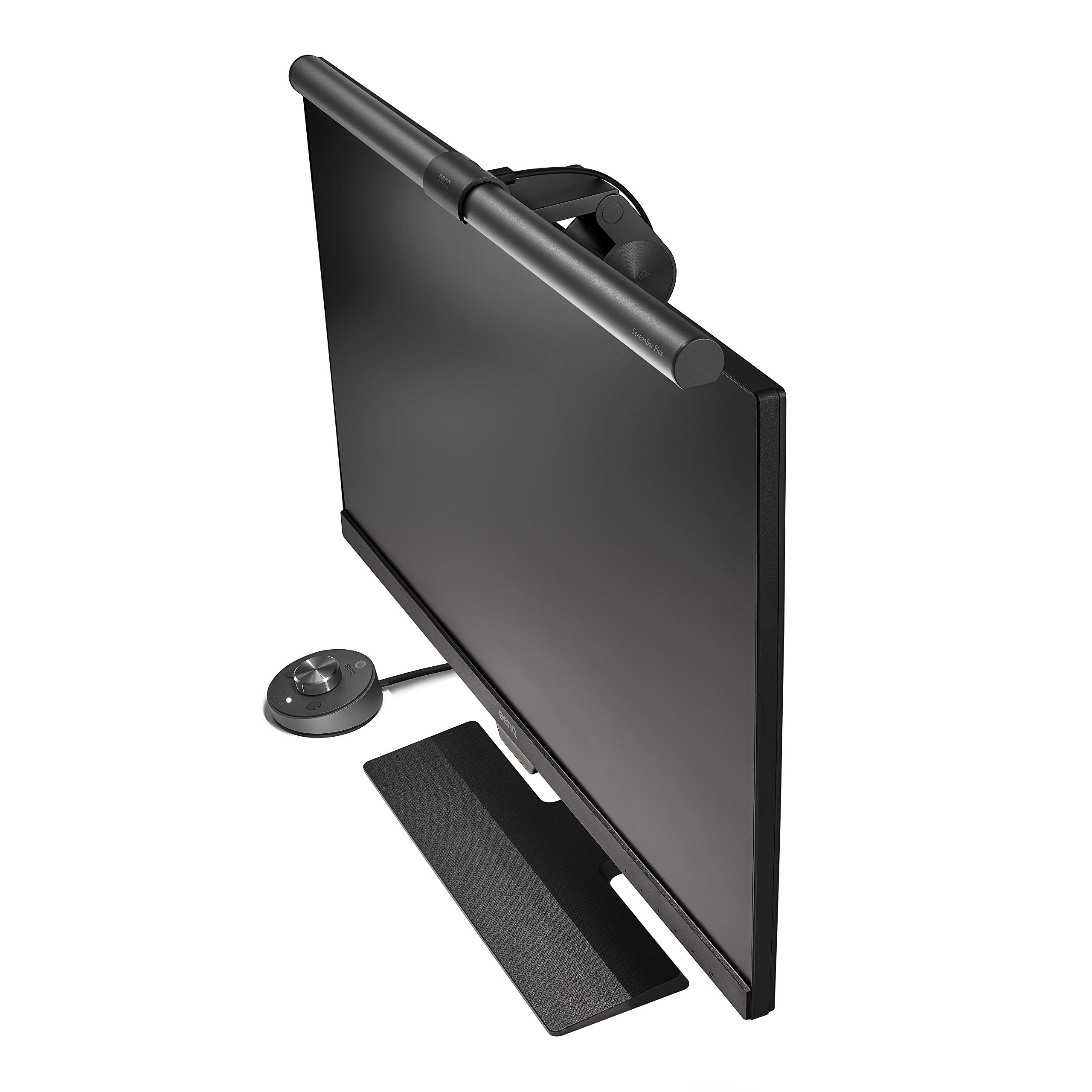 BenQ ScreenBar LED Monitor Light Bar - Auto-dimming, Adjustable Brightness and Color Temperature, No Screen Glare, Space-Saving, Eye-Care USB Monitor Lamp, Black
