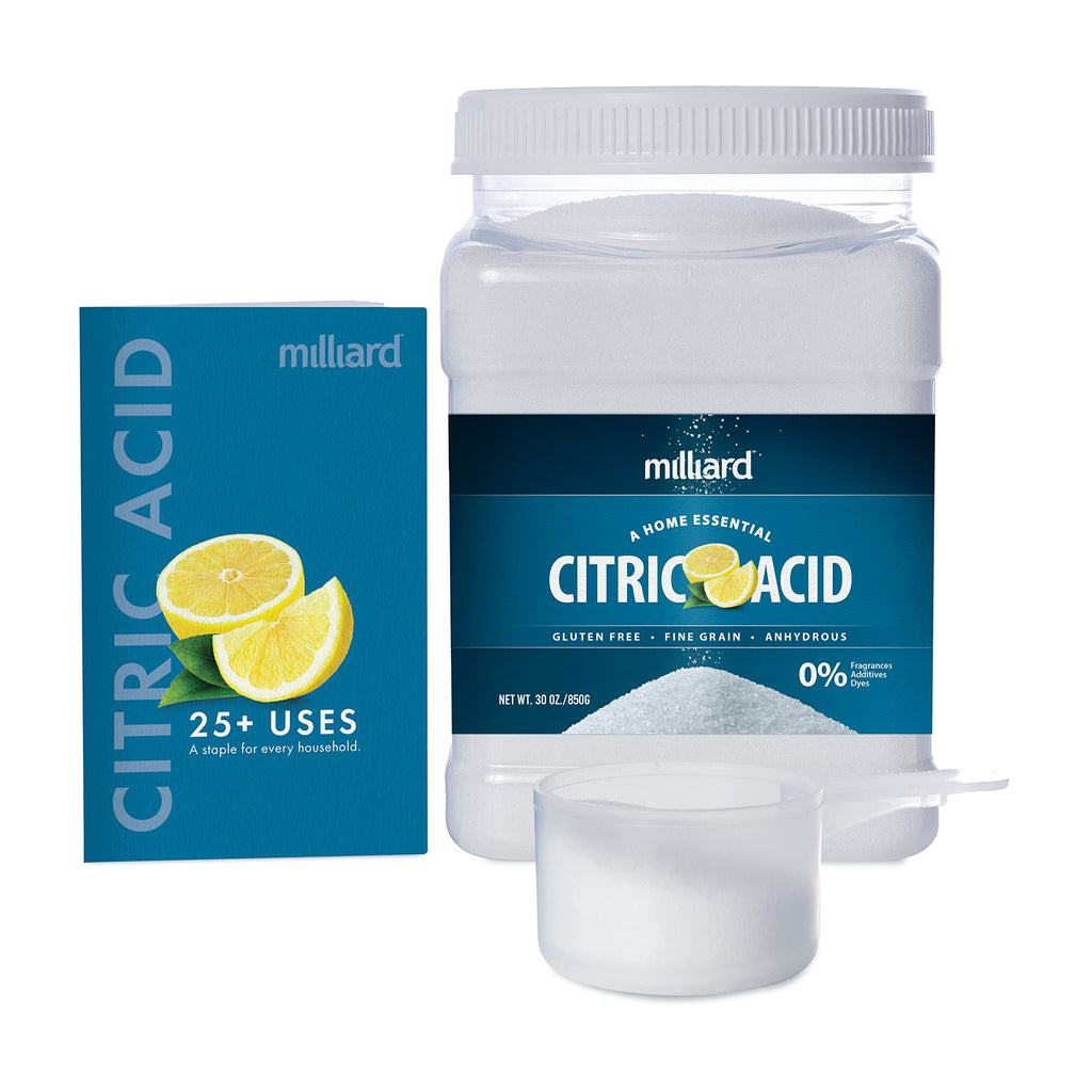 Milliard Citric Acid 1 Pound - 100% Pure Food Grade Non-GMO Project Verified (1 Pound)