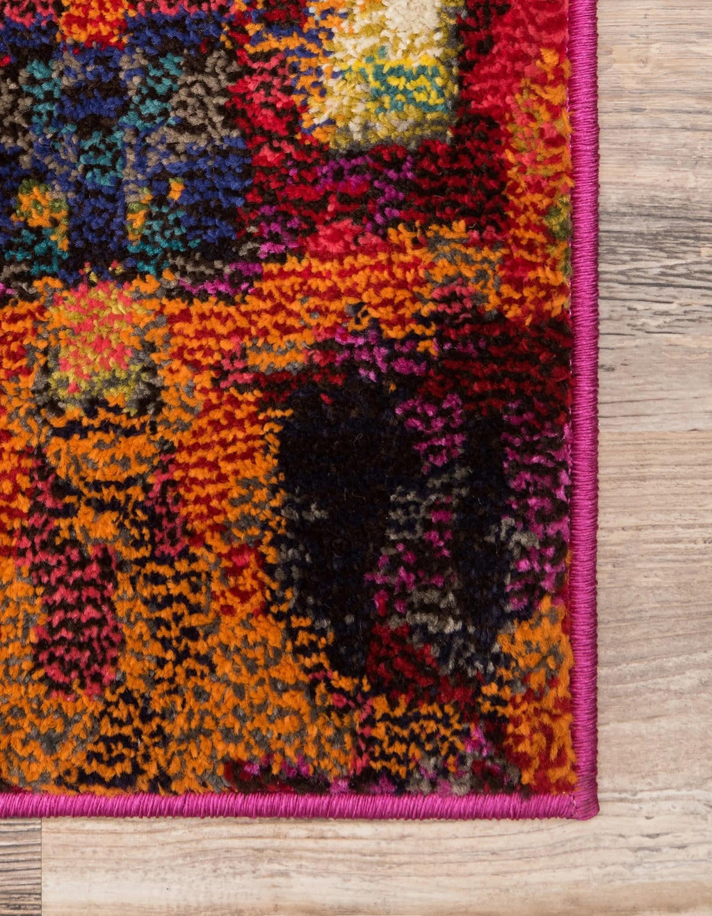 Unique Loom Jardin Collection Colorful, Vibrant, Abstract, Modern Area Rug (2' 0 x 3' 0 Rectangular, Multi/ Blue)