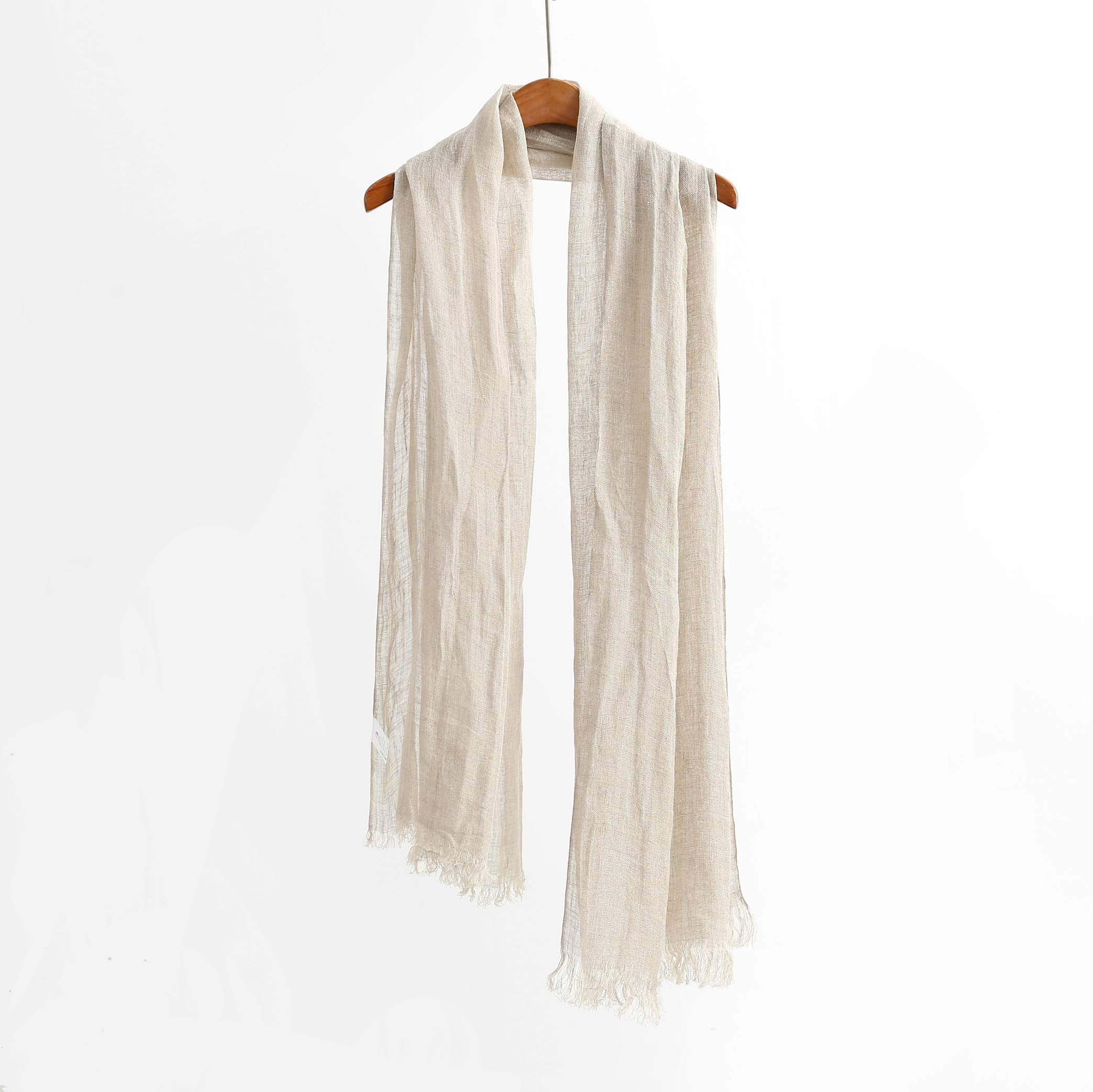 Jeelow Lightweight Summer Scarf Light Shawl Wrap Linen Feel Scarves For Men And Women