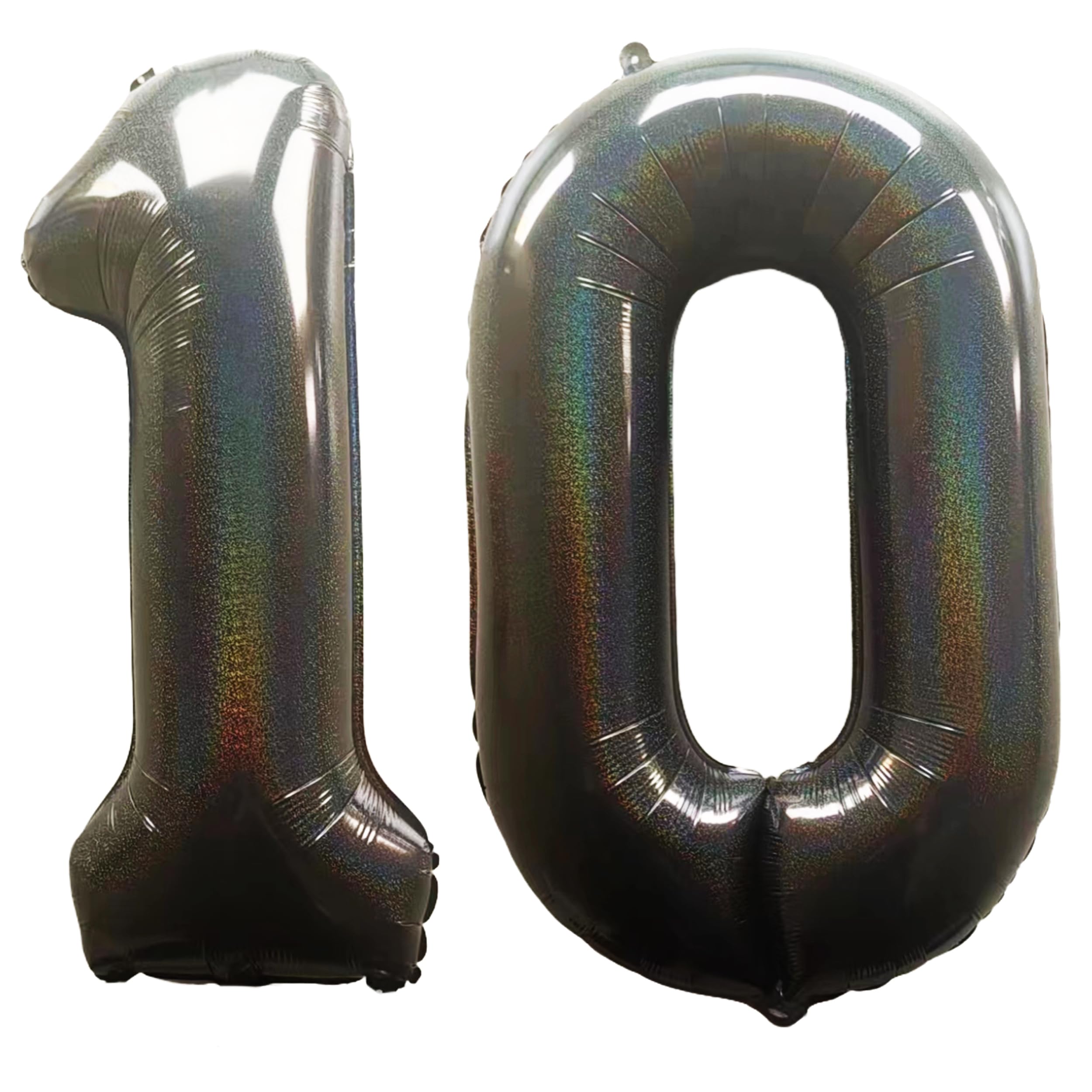 Brown Number 10 Balloons 40 Inch Giant Brown 10 Foil Mylar Balloons for 10th Birthday Anniversary Events Party Decorations