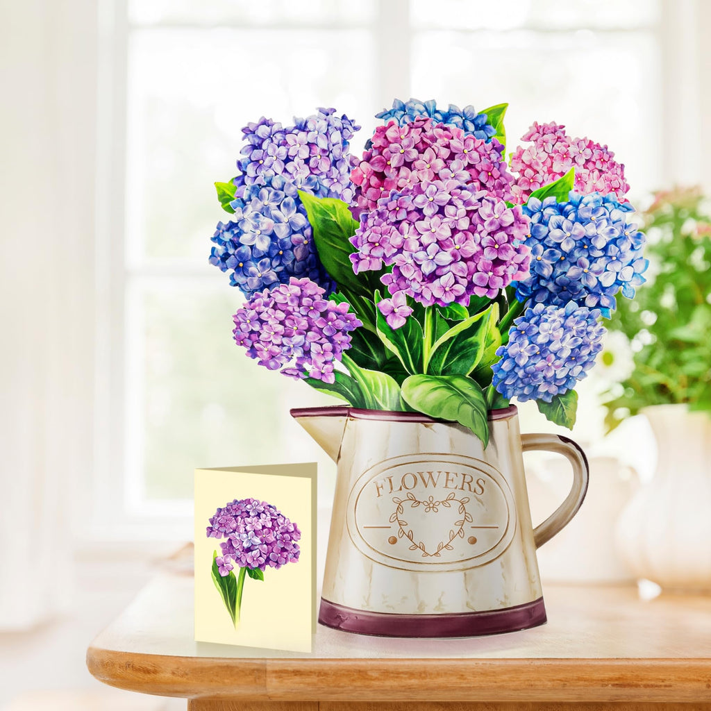 Airpark 3D Pop Up Paper Flowers Bouquet Card 12’‘ with Note & Envelope, Birthday Gifts, Get Well, Thank You, Greeting Cards for Women Mom Wife Friends, Daisies and Butterflies