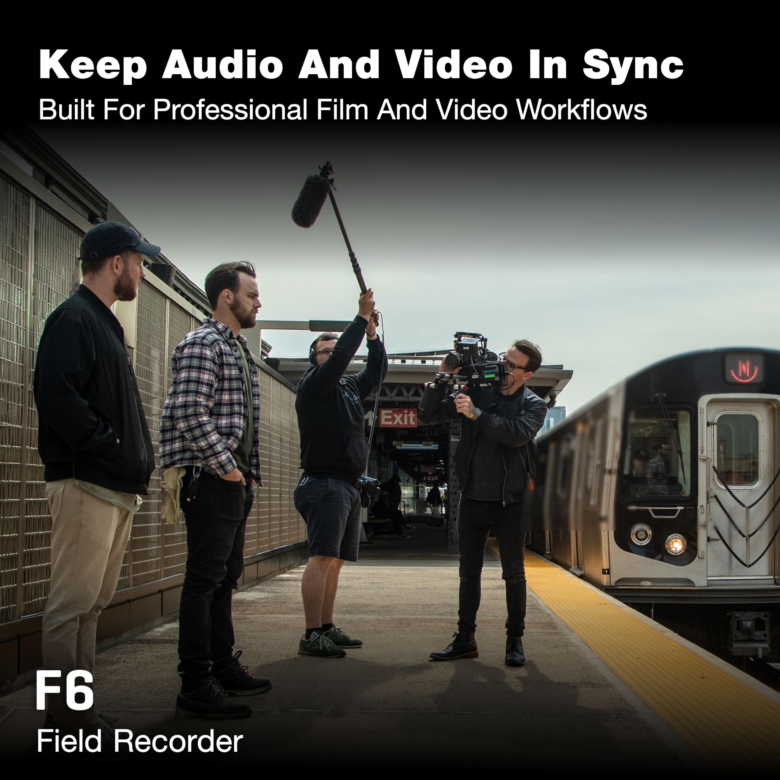 Zoom F6 Professional Field Recorder/Mixer for Filmmakers & Musicians with 6 XLR Inputs, Pro Quality Preamps, 32-Bit Float, Timecode, Battery Power, with Wireless Control