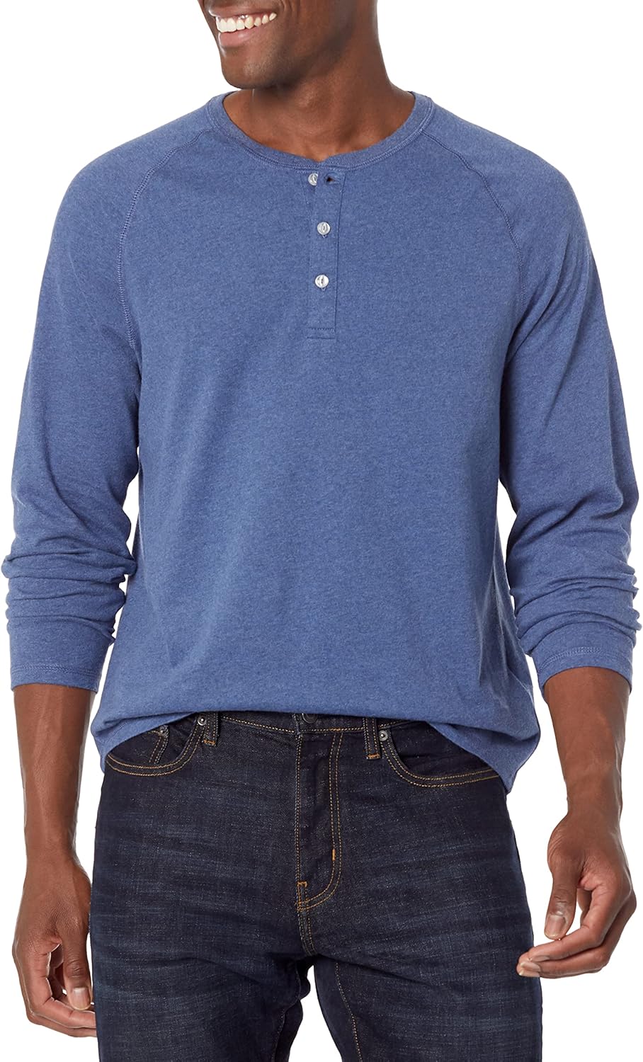 Amazon Essentials Men's Long-Sleeve Henley Shirt