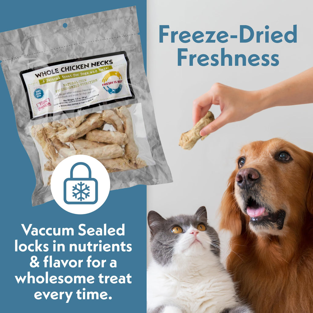Fresh Is Best Freeze Dried Dog Treats - Raw Freeze Dried Chicken Breast for Dogs & Cats - Healthy Dog Training Treats in Resealable Zipper Bag - High-Protein Single Ingredient - Made in the USA