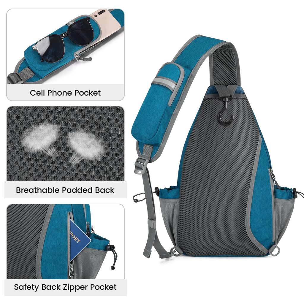 G4Free Pickleball Bag, Crossbody Sling Bag for Men Women, Pickleball Backpack, Pickle Ball Paddle Bag Gifts for Sports