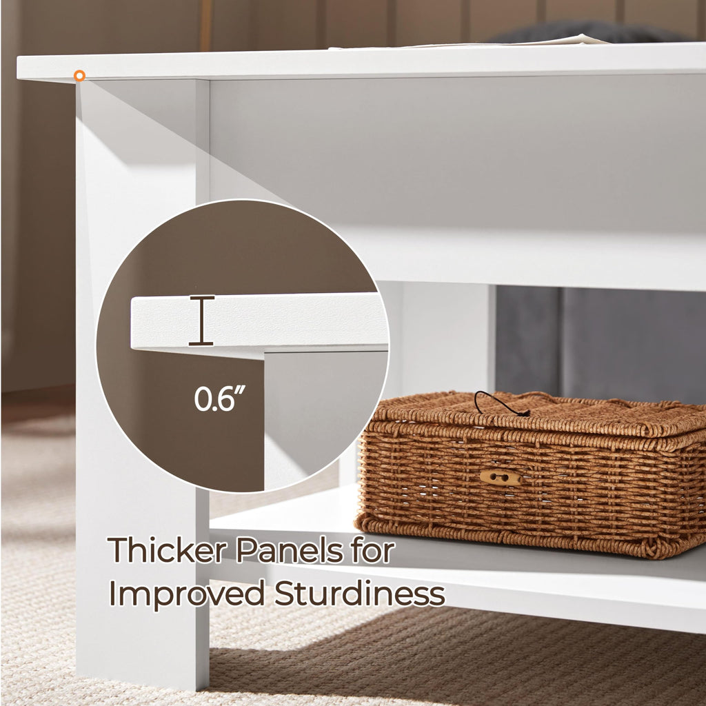 Yaheetech Wooden Coffee Table, Lift Top Coffee Table with Large Hidden Storage Shelf, Lift Tabletop Dining Tables for Living Room, Home Small Space, 38.6in, Black