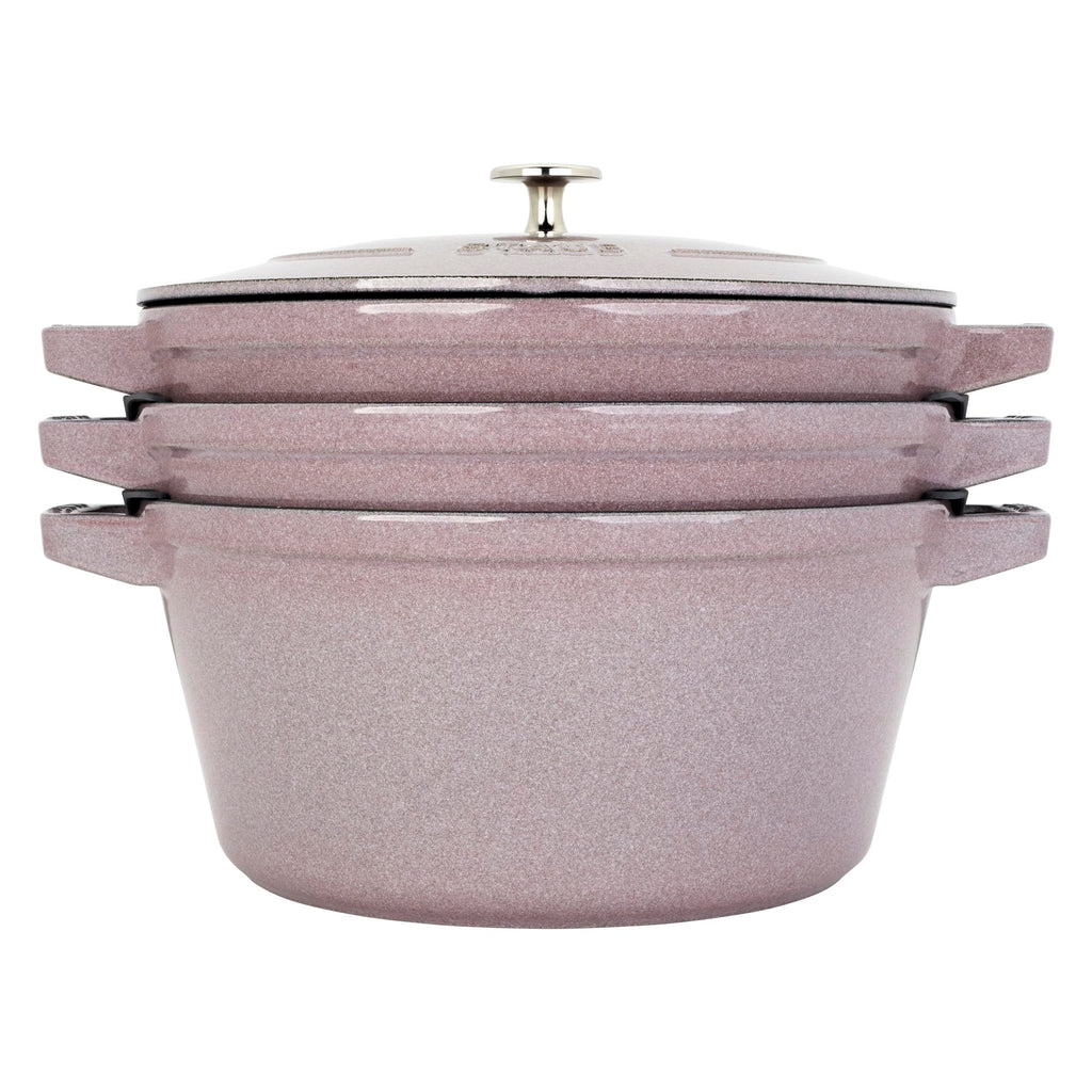 Staub Cast Iron 4-pc Stackable Set - Dark Blue
