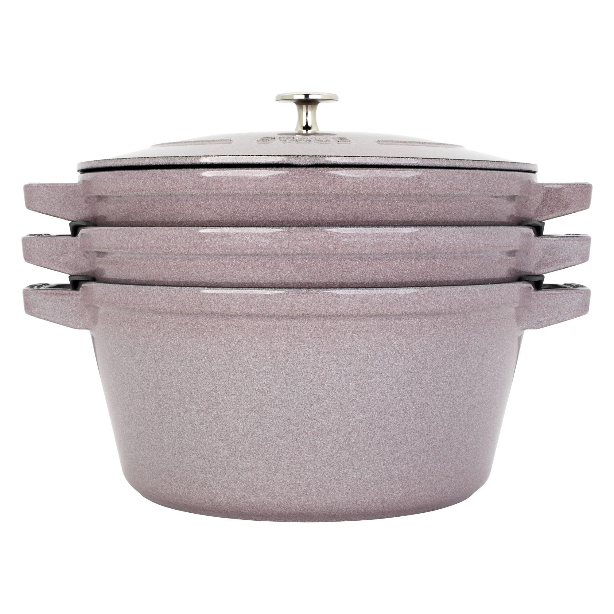 Staub Cast Iron 4-pc Stackable Set - Dark Blue