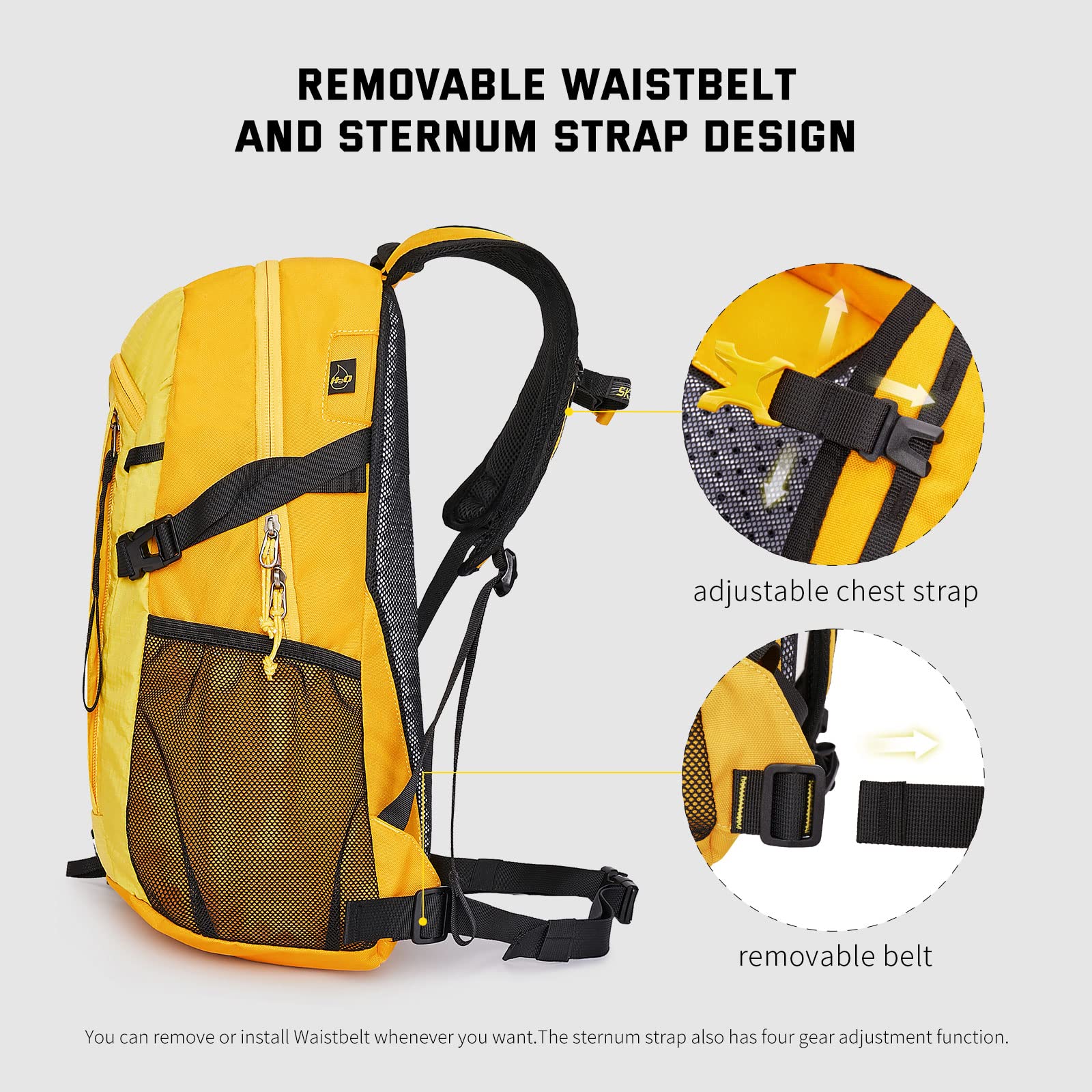 SKYSPER Small Hiking Backpack, 20L Lightweight Travel Backpacks Hiking Daypack for Women Men