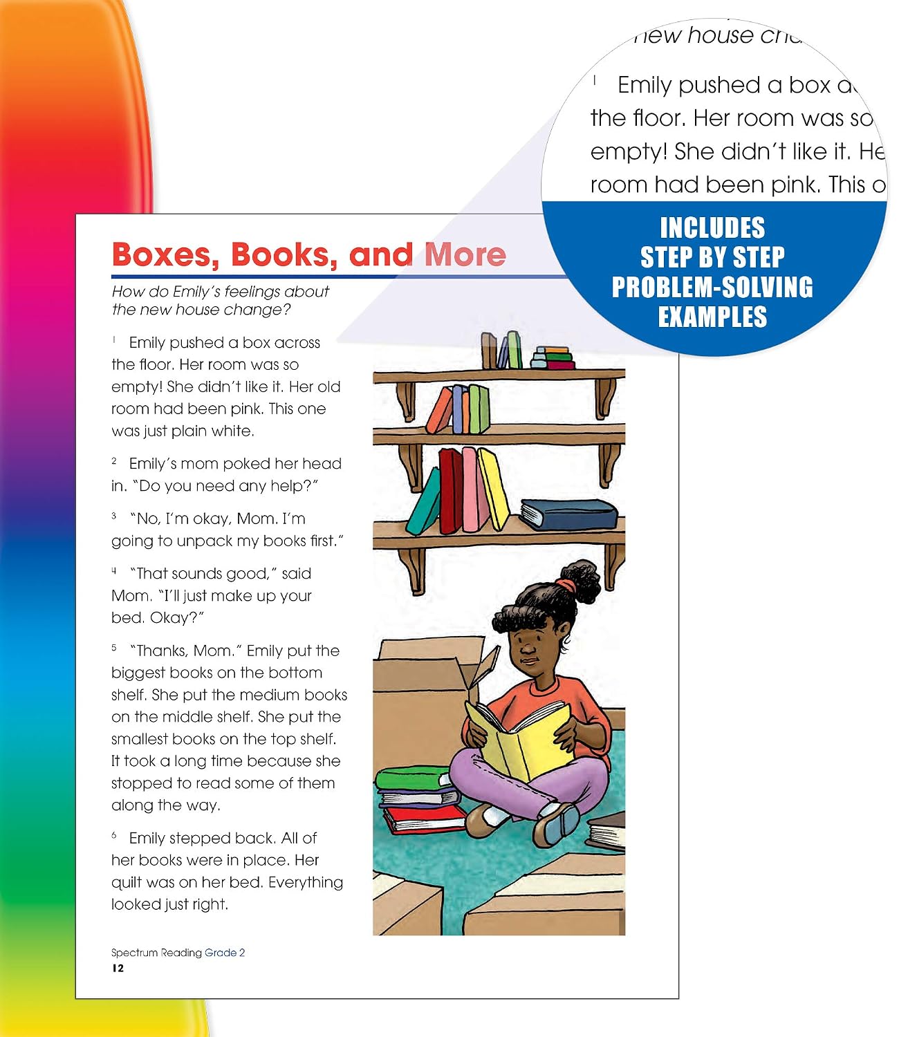 Spectrum 2nd Grade Reading Comprehension Workbooks, Spectrum Grade 2 Nonfiction and Fiction Reading Comprehension, Story Structure, Main Ideas, and Critical Thinking Skills